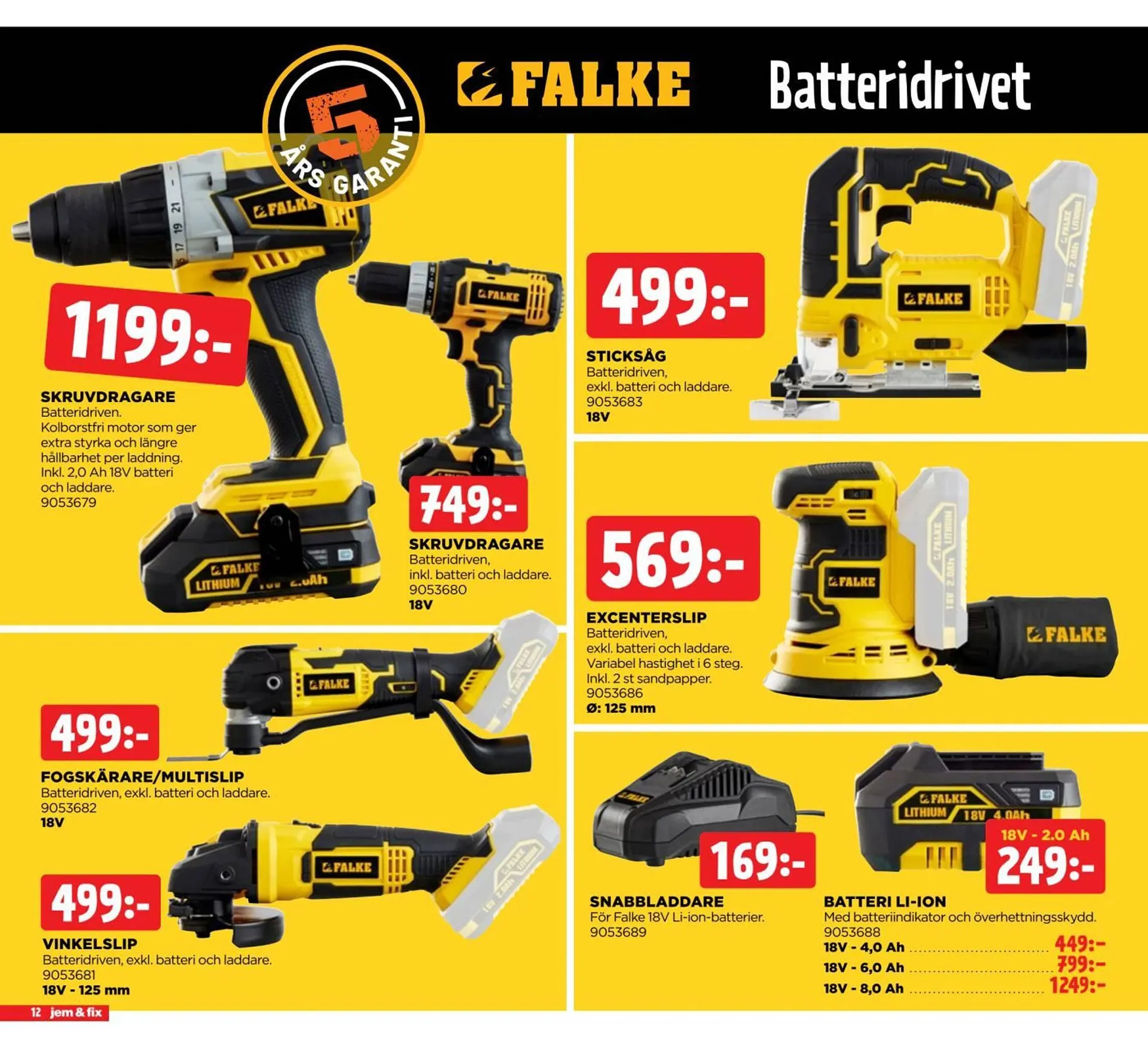 Jem&Fix reklamblad från 8 september till 22 september 2024 - Reklamblad sidor 12