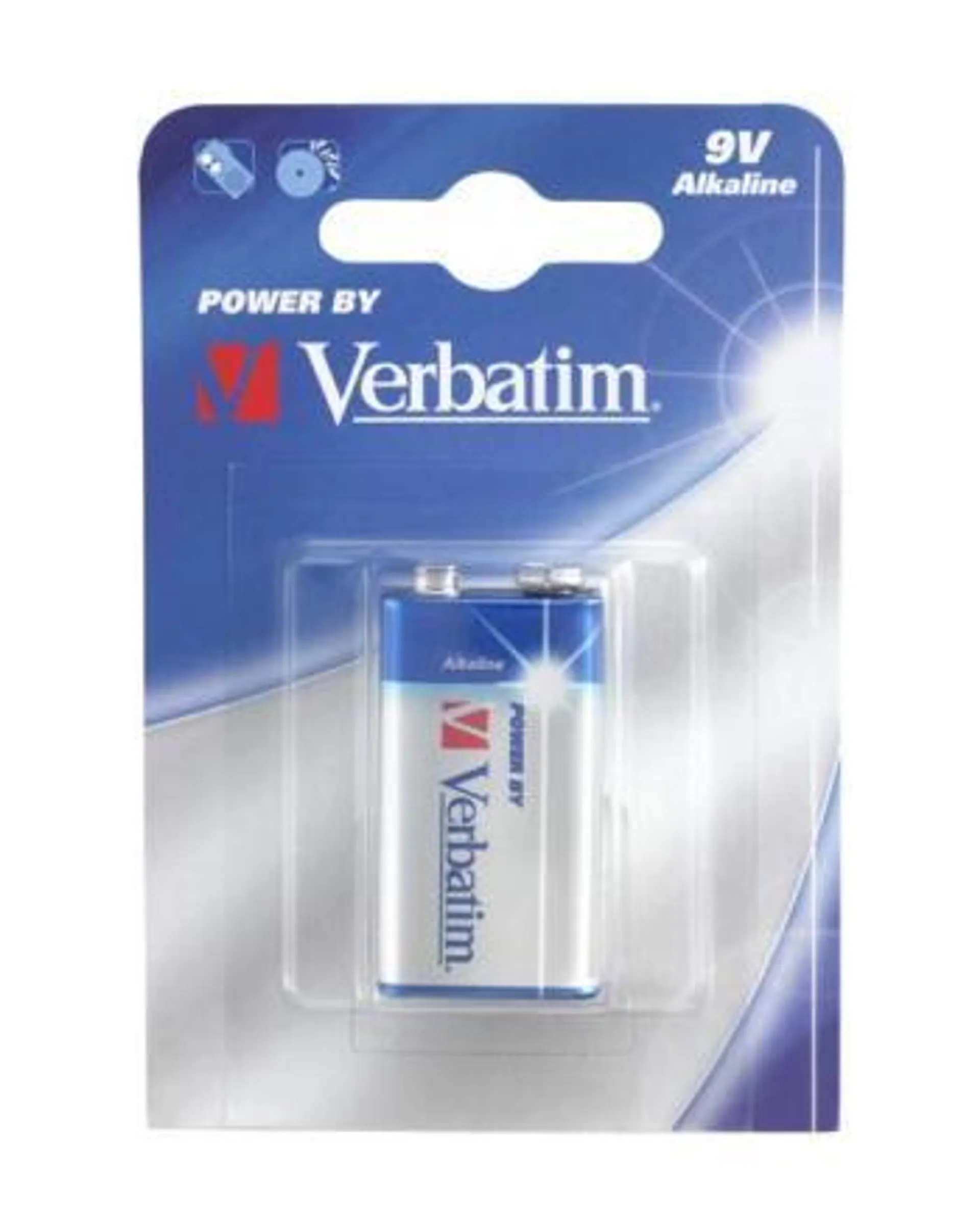 Verbatim 9v Alkaline Batteri, (6LR61)