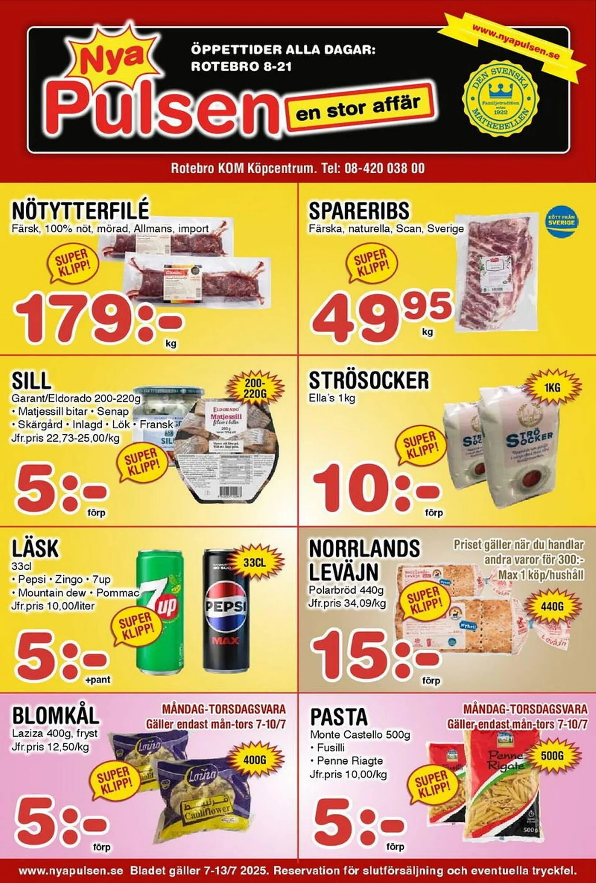 Nya Pulsen reklamblad - 1