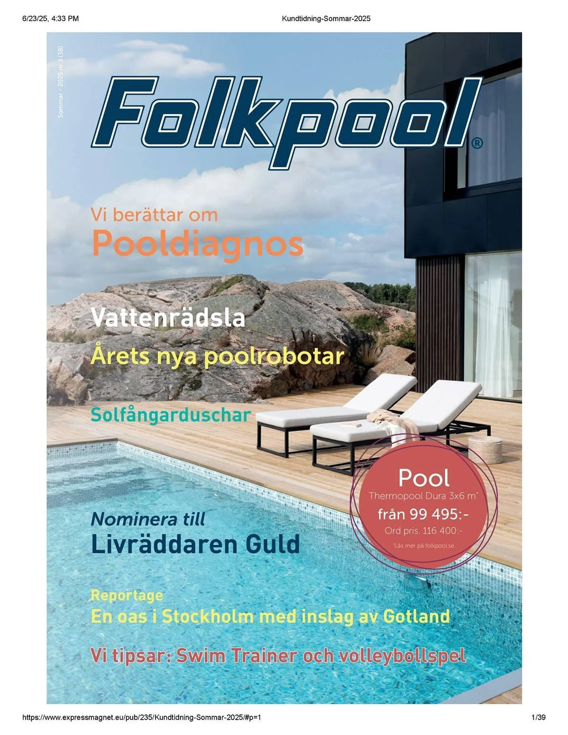 Folkpool reklamblad - 1