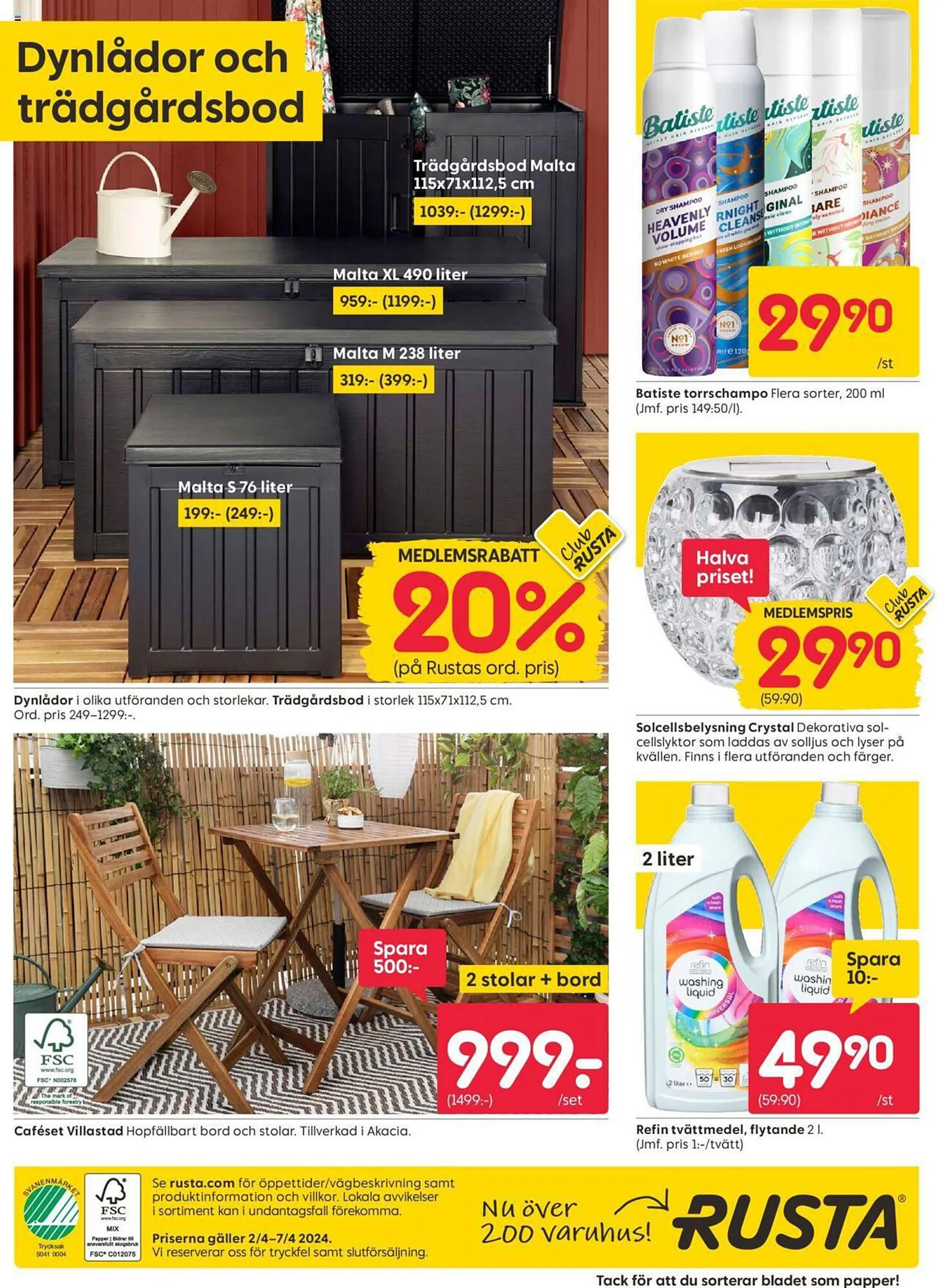 Rusta reklamblad från 2 april till 7 april 2024 - Reklamblad sidor 16