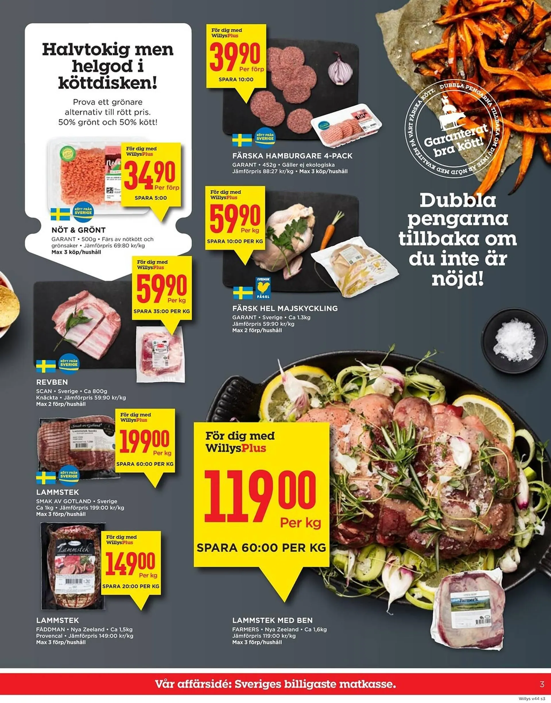 Willys reklamblad från 28 oktober till 3 november 2024 - Reklamblad sidor 3