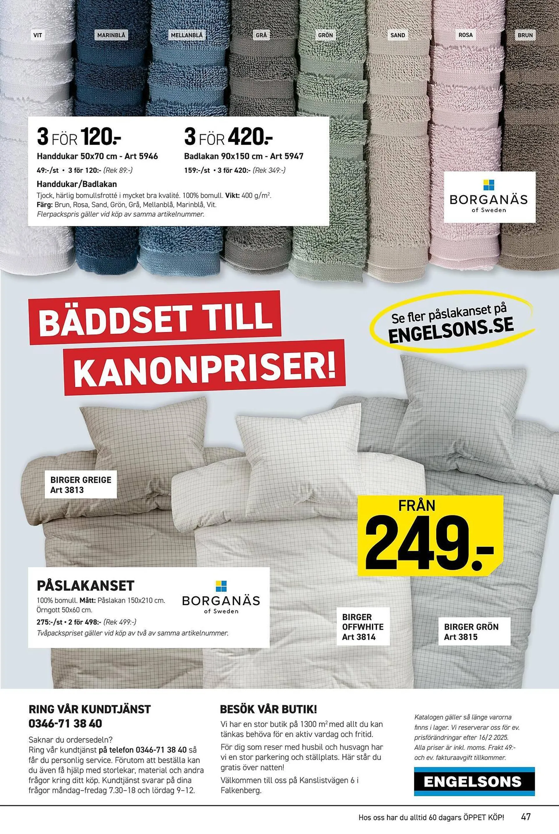 Engelsons reklamblad från 2 januari till 31 januari 2025 - Reklamblad sidor 47