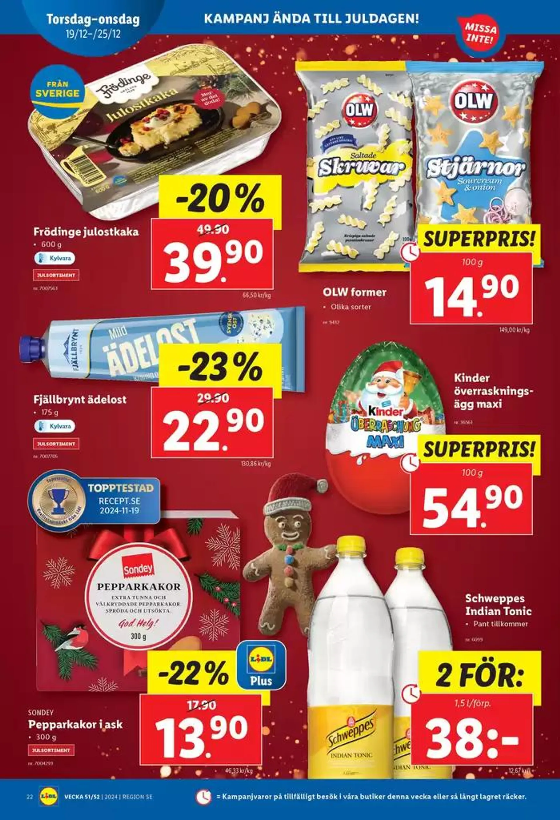 ERBJUDANDEN VECKA 51 från 16 december till 25 december 2024 - Reklamblad sidor 24