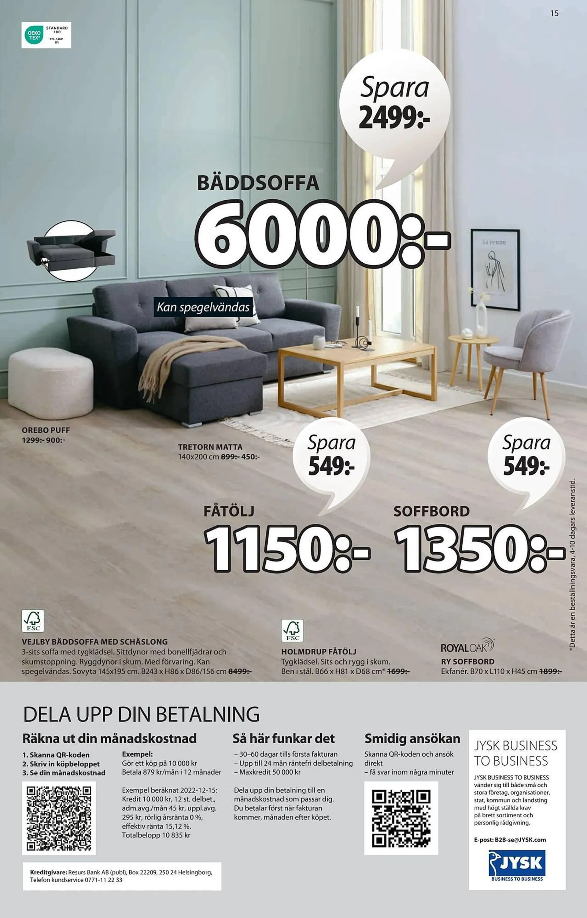 JYSK reklamblad från 14 april till 28 april 2024 - Reklamblad sidor 15