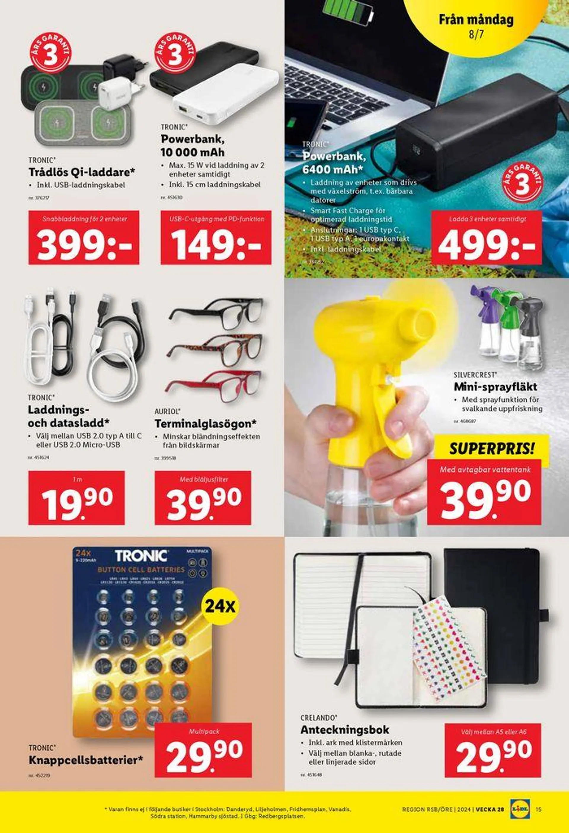 Fantastiskt erbjudande för alla kunder från 8 juli till 9 juni 2024 - Reklamblad sidor 20