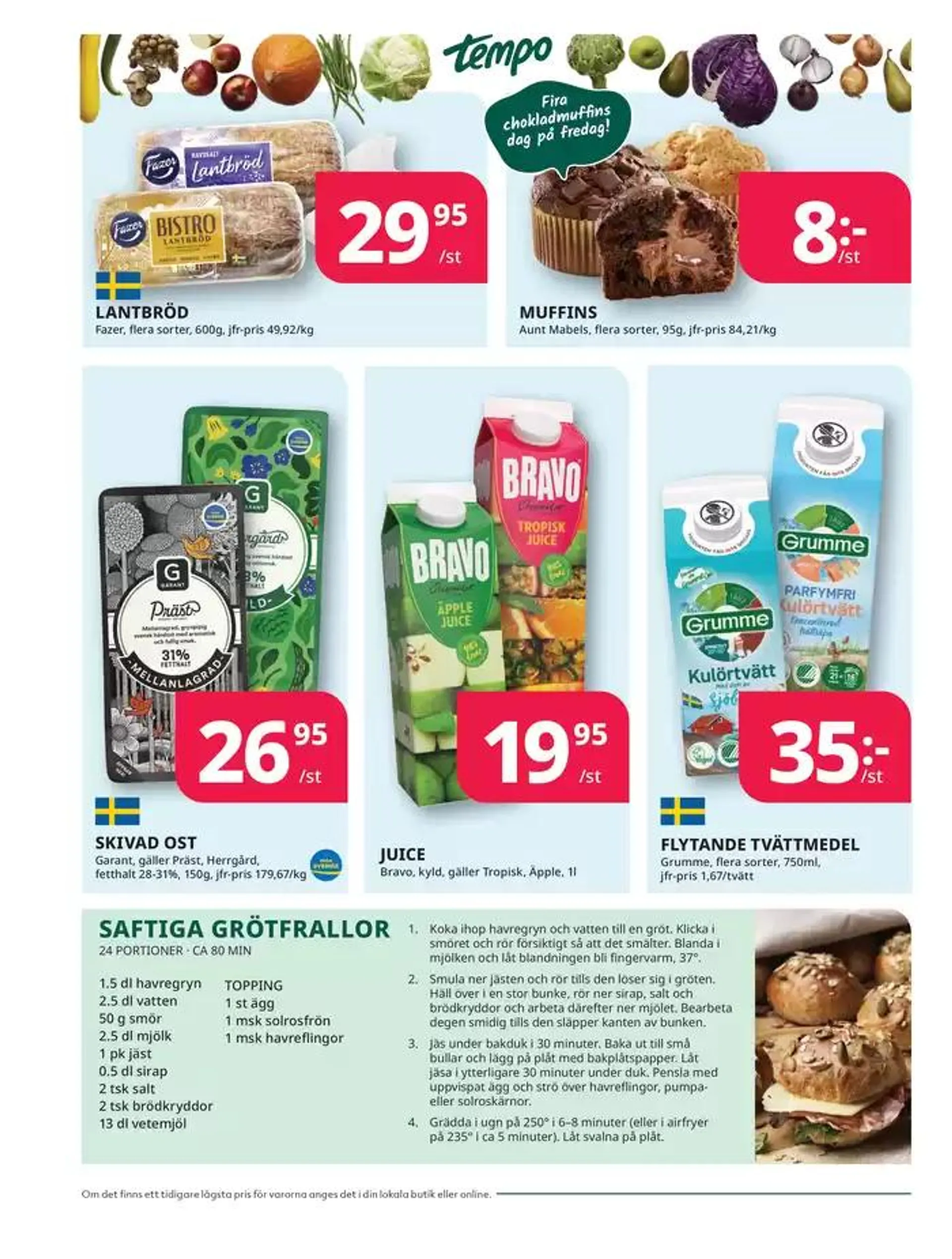 Veckans erbjudanden Tempo från 15 oktober till 29 oktober 2024 - Reklamblad sidor 6