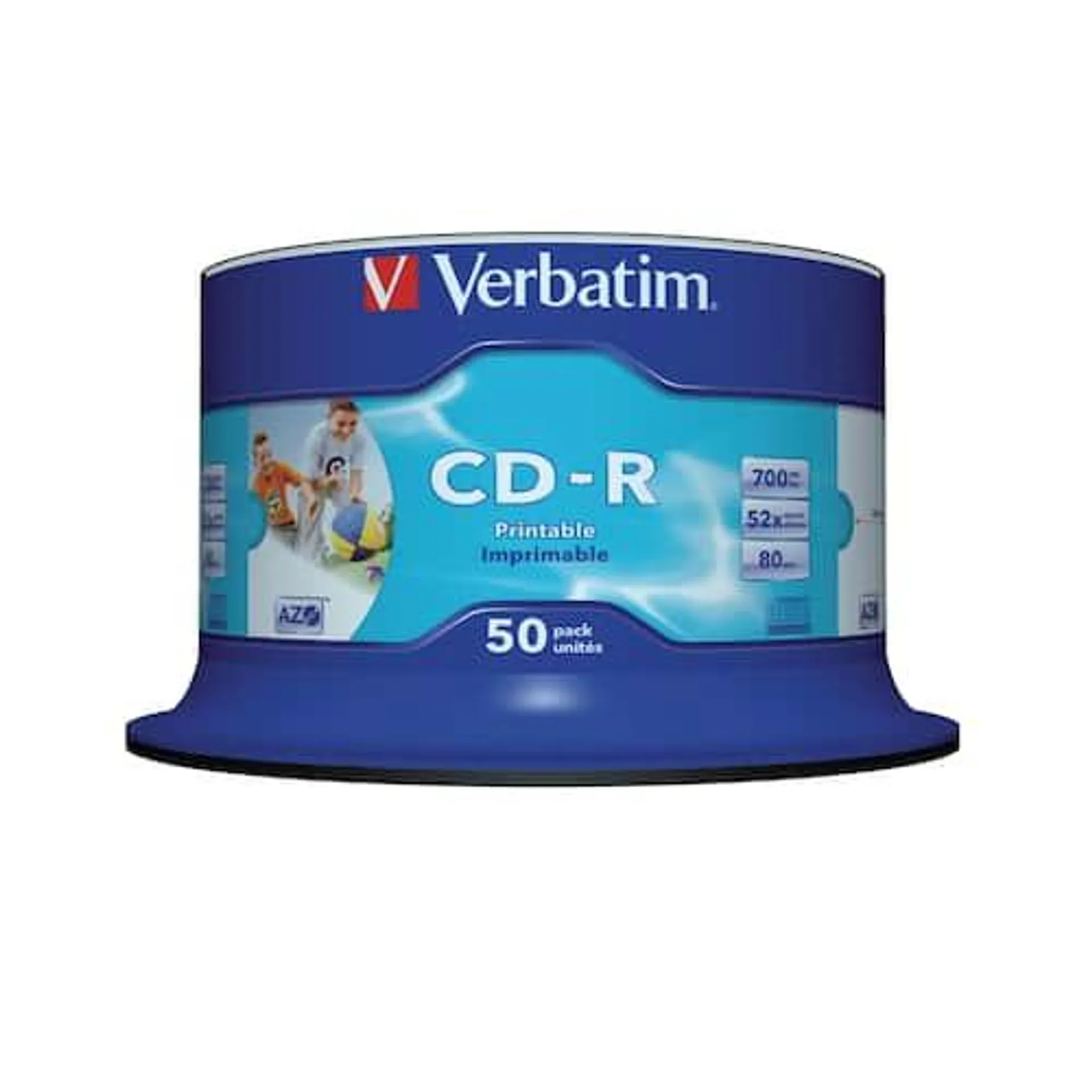 Verbatim Azo, tom CD-R, 700 MB/80 min, 52x dataöverföringshastighet