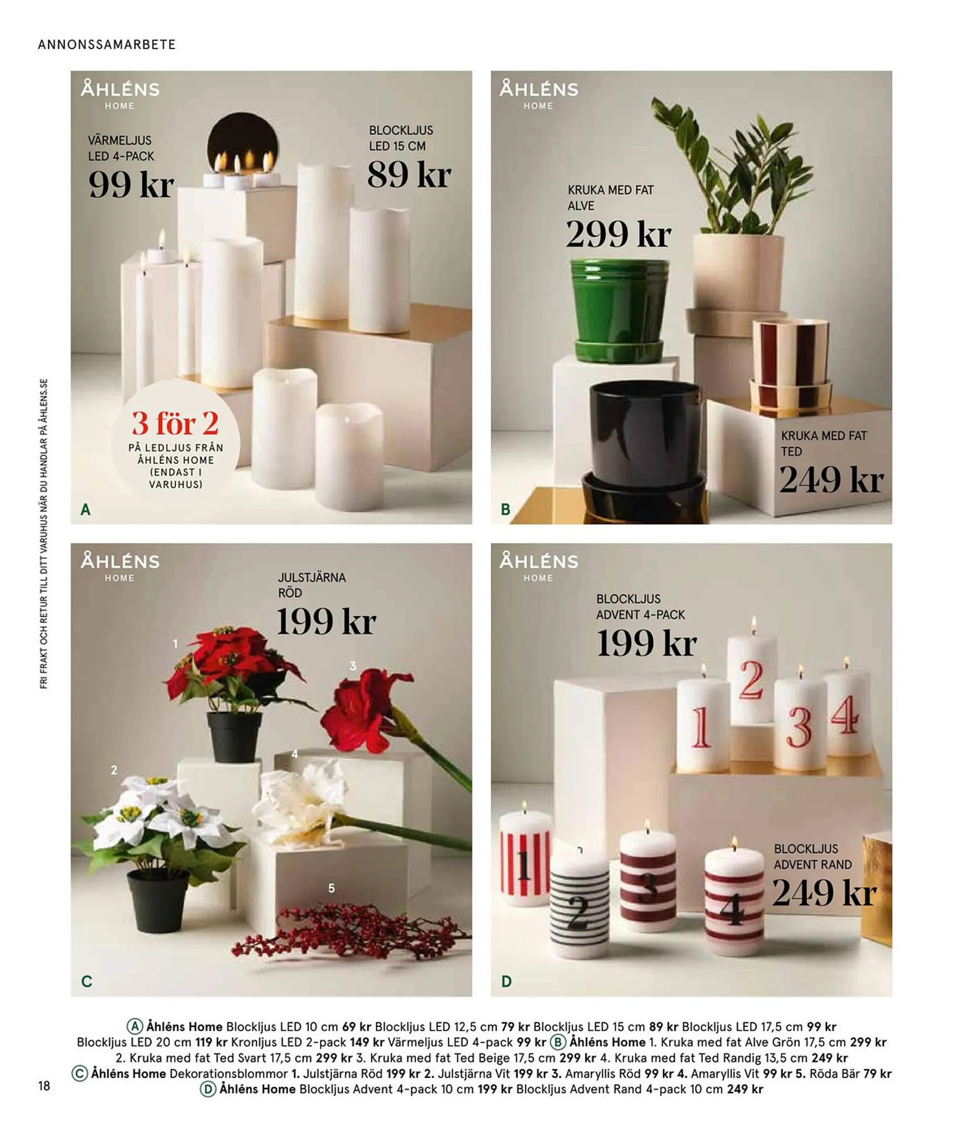 Åhléns reklamblad från 25 november till 24 december 2024 - Reklamblad sidor 18