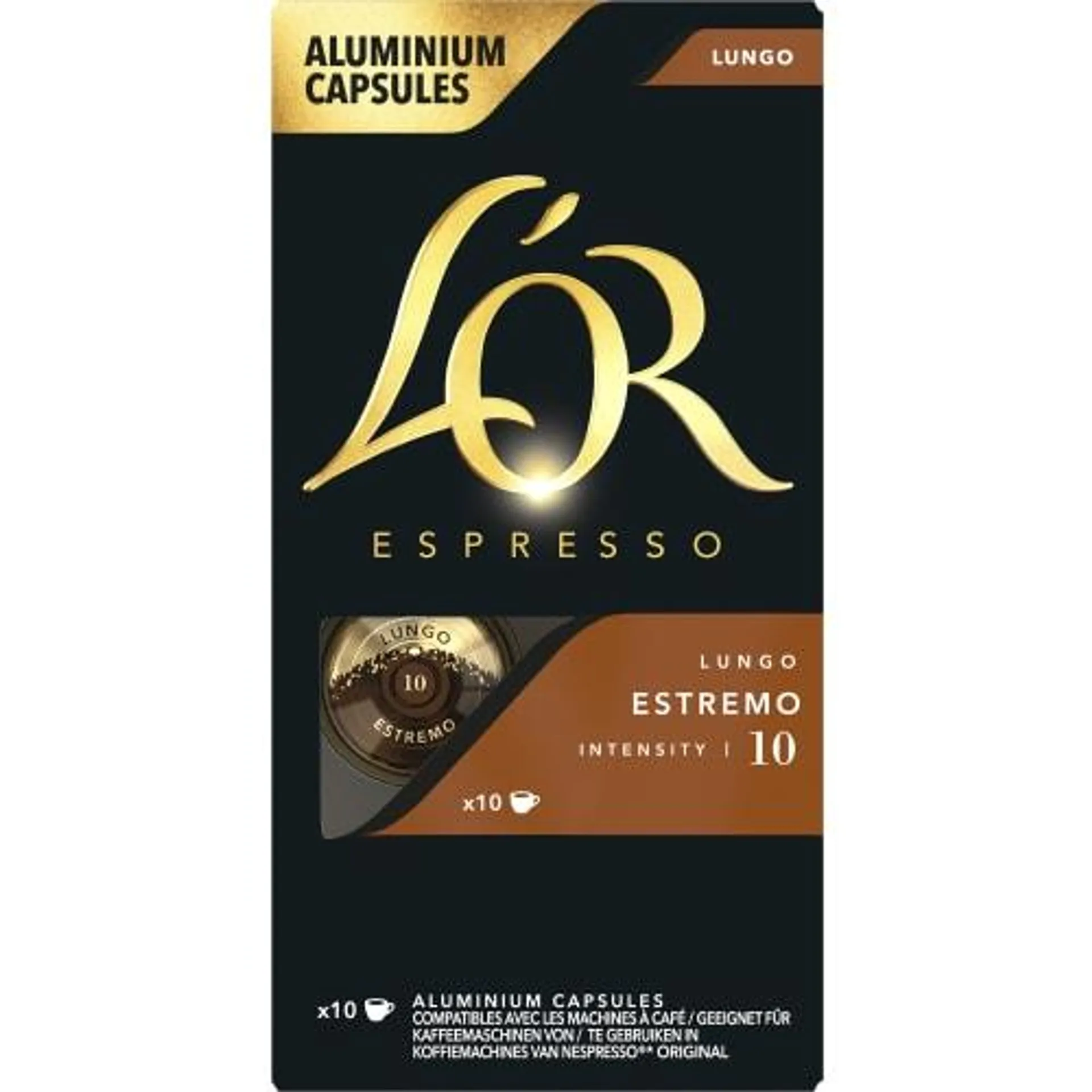 Estremo 10 Lungo Kaffekapslar