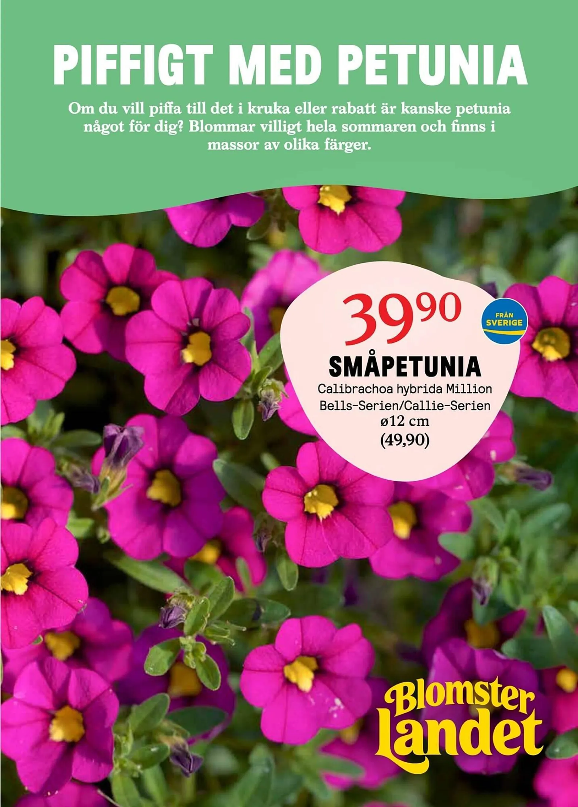 Blomsterlandet reklamblad - 1