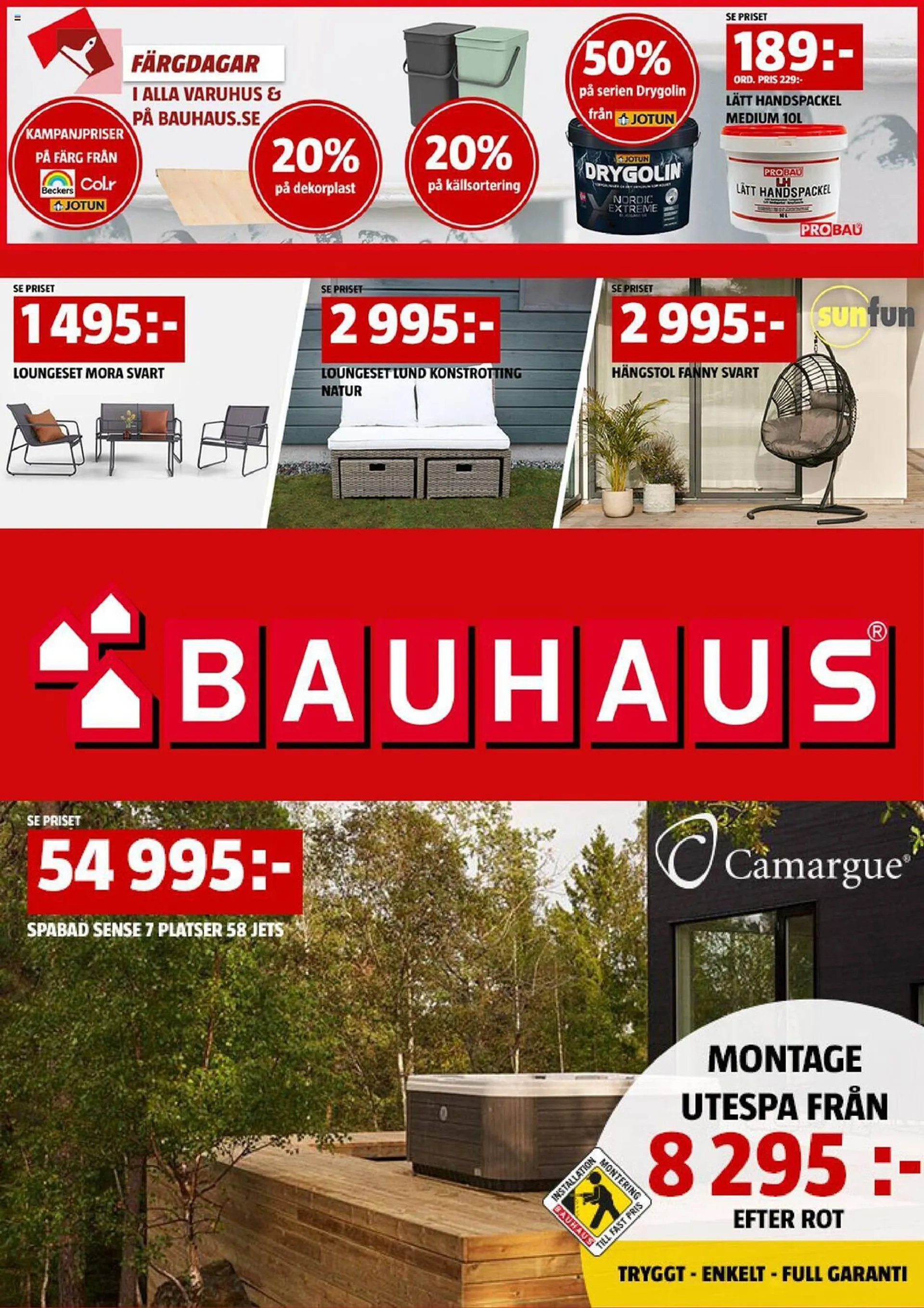 Bauhaus reklamblad - 18 mars 24 mars 2024