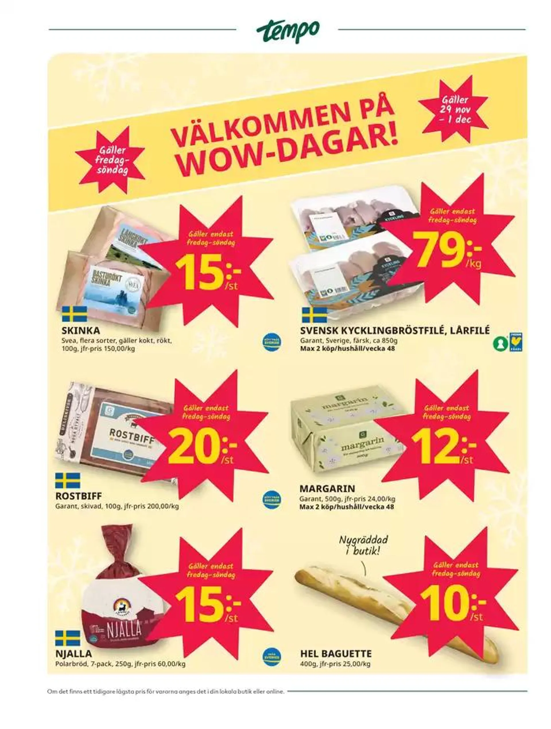 Veckans erbjudanden Tempo från 25 november till 9 december 2024 - Reklamblad sidor 2