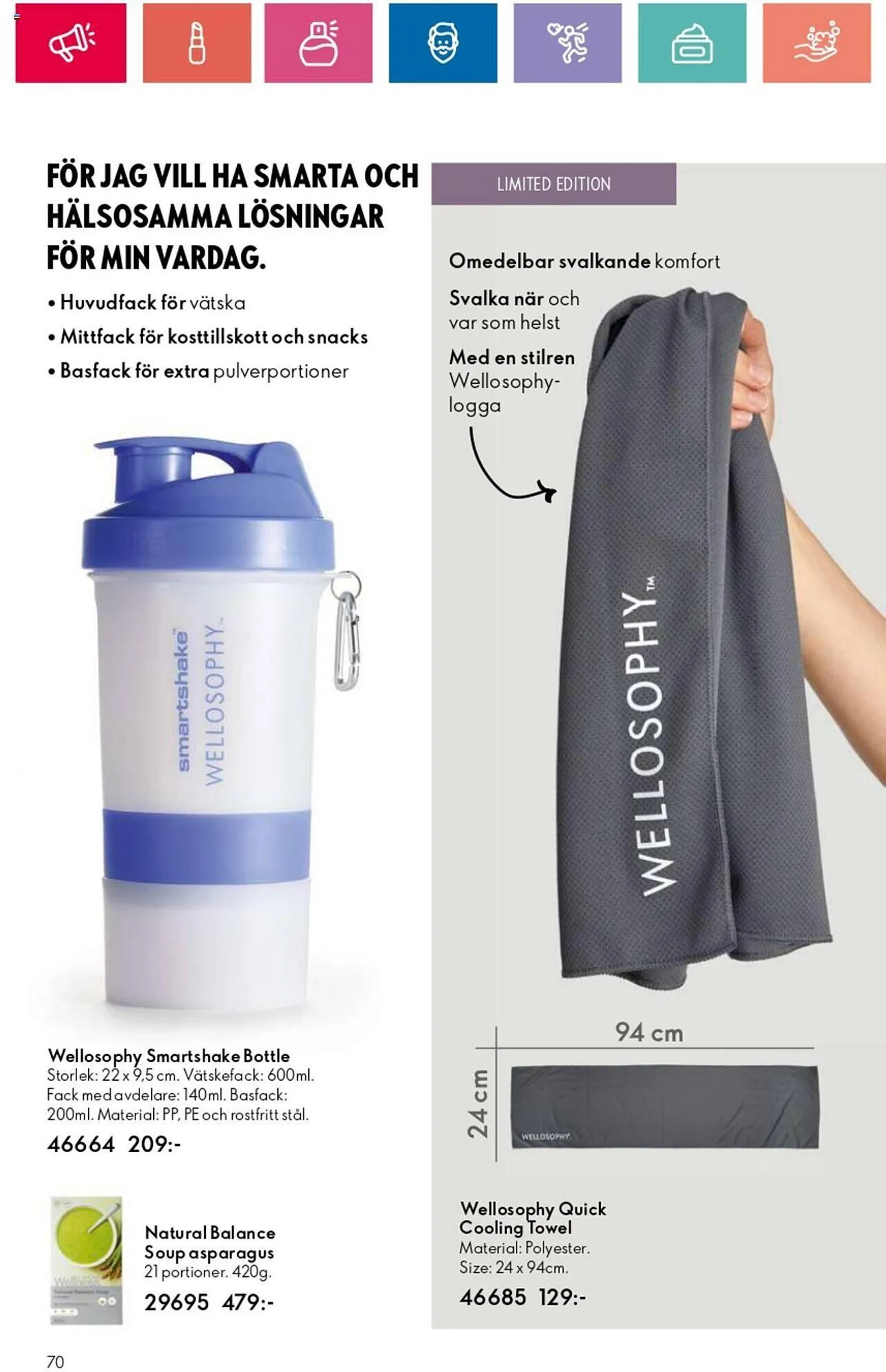 Oriflame reklamblad från 1 augusti till 21 augusti 2024 - Reklamblad sidor 70