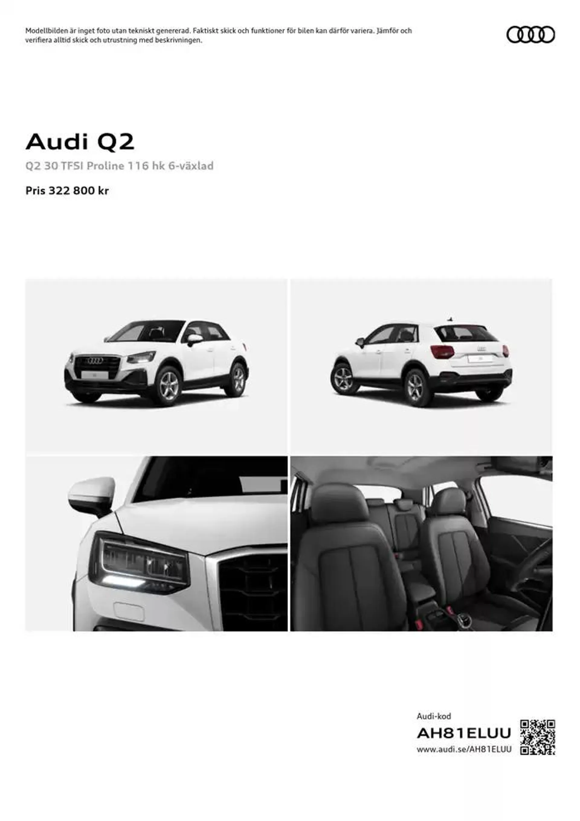 Audi Q2 från 8 november till 8 november 2025 - Reklamblad sidor 1