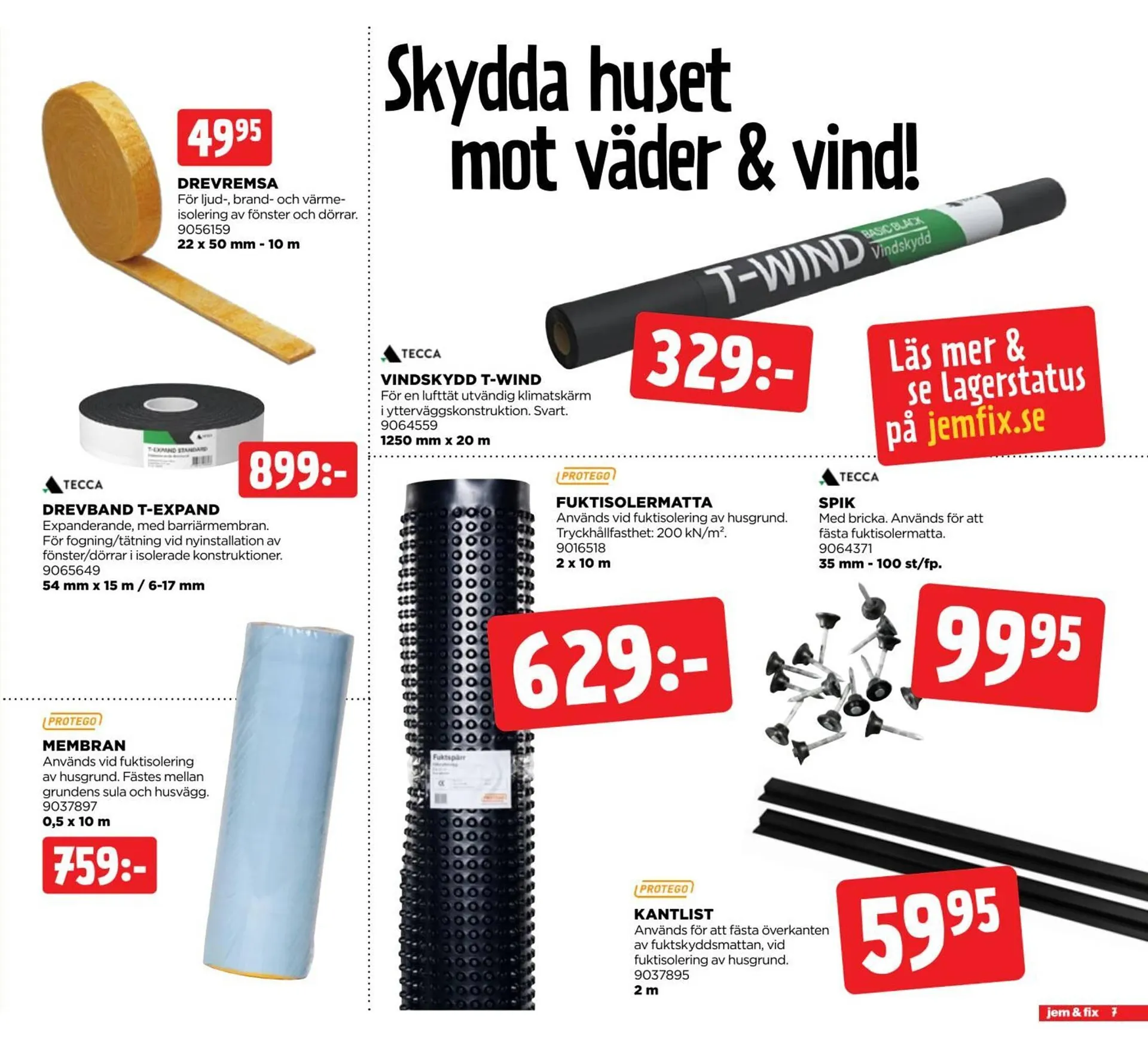 Jem&Fix reklamblad från 6 oktober till 20 oktober 2024 - Reklamblad sidor 7