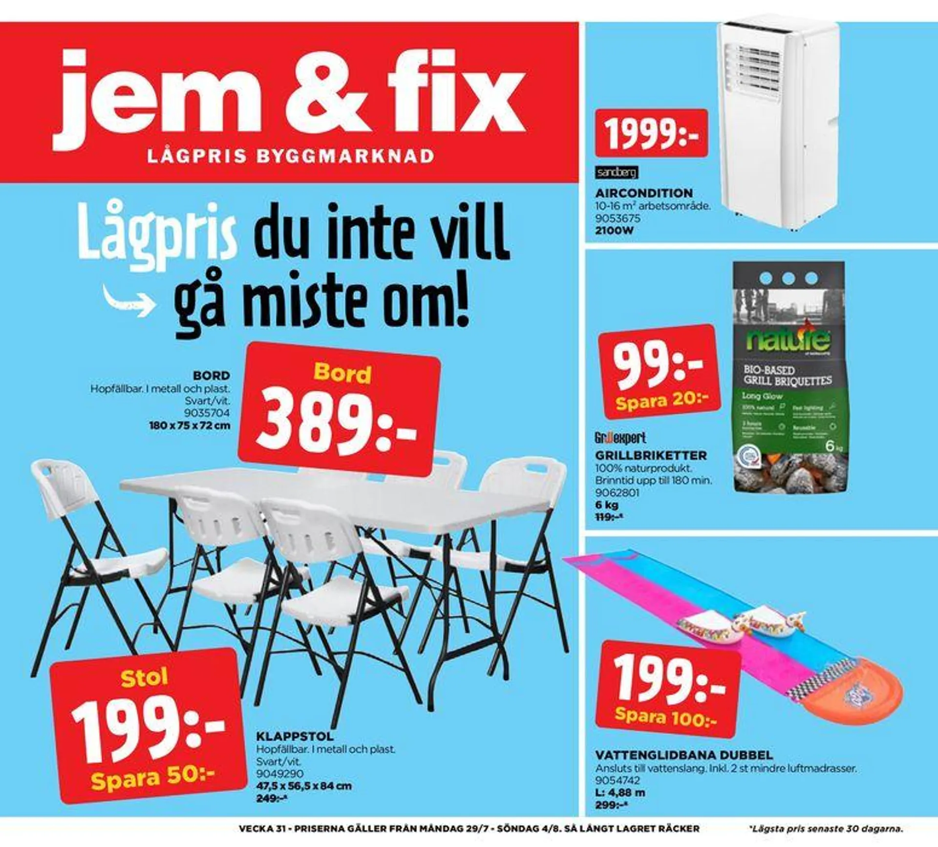 Jem&Fix reklamblad - 1