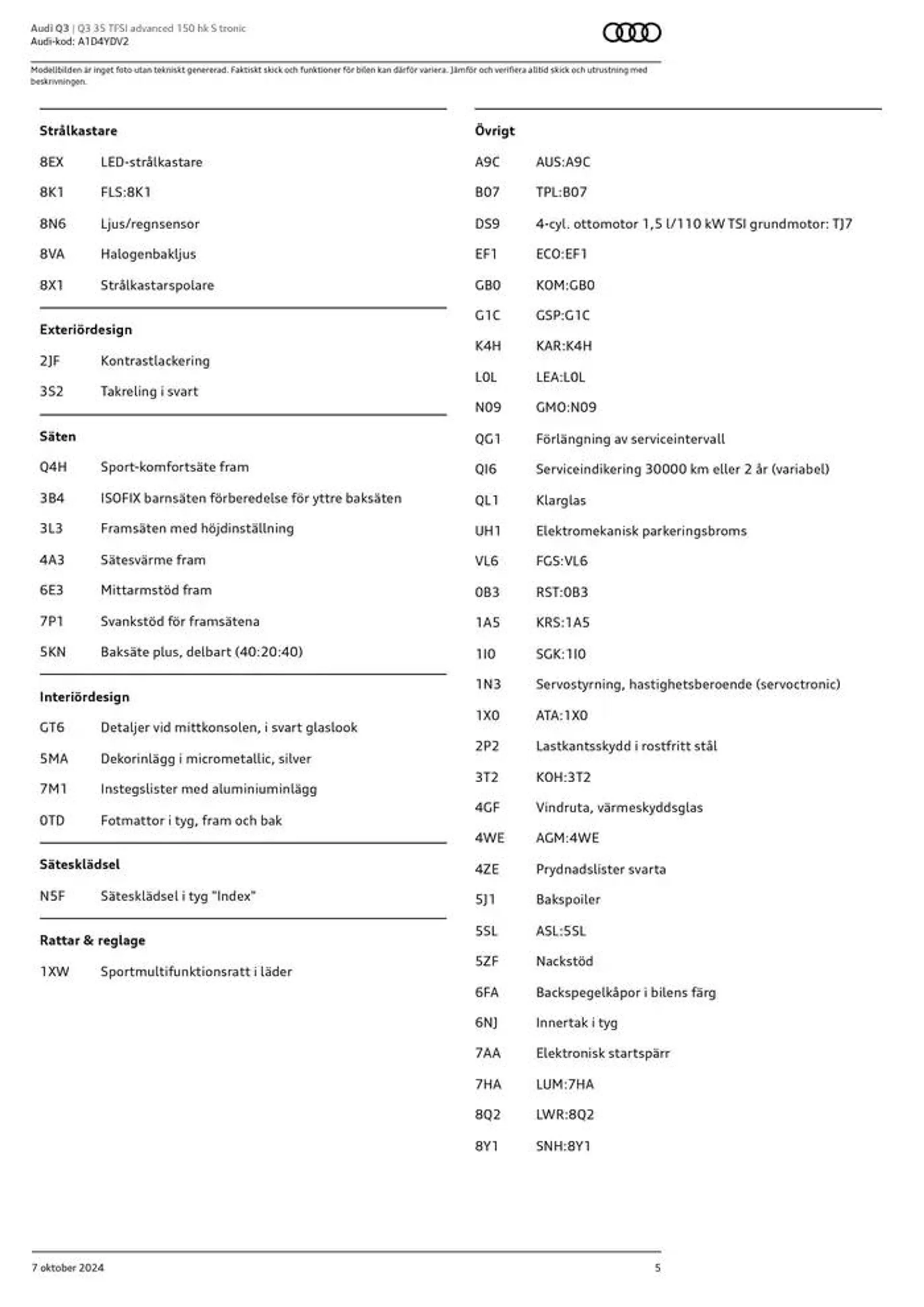 Audi Q3 från 7 oktober till 7 oktober 2025 - Reklamblad sidor 5
