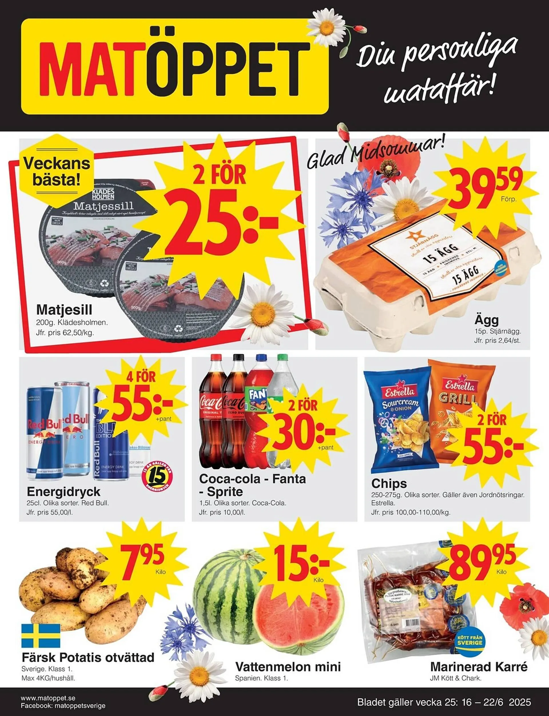 Matöppet reklamblad - 1