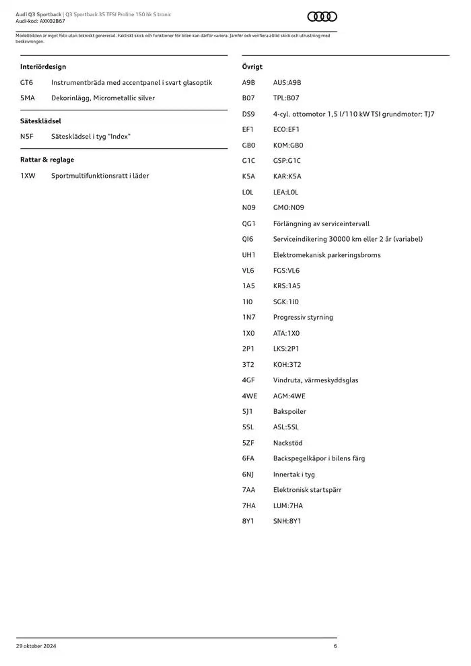 Audi Q3 Sportback från 29 oktober till 29 oktober 2025 - Reklamblad sidor 6
