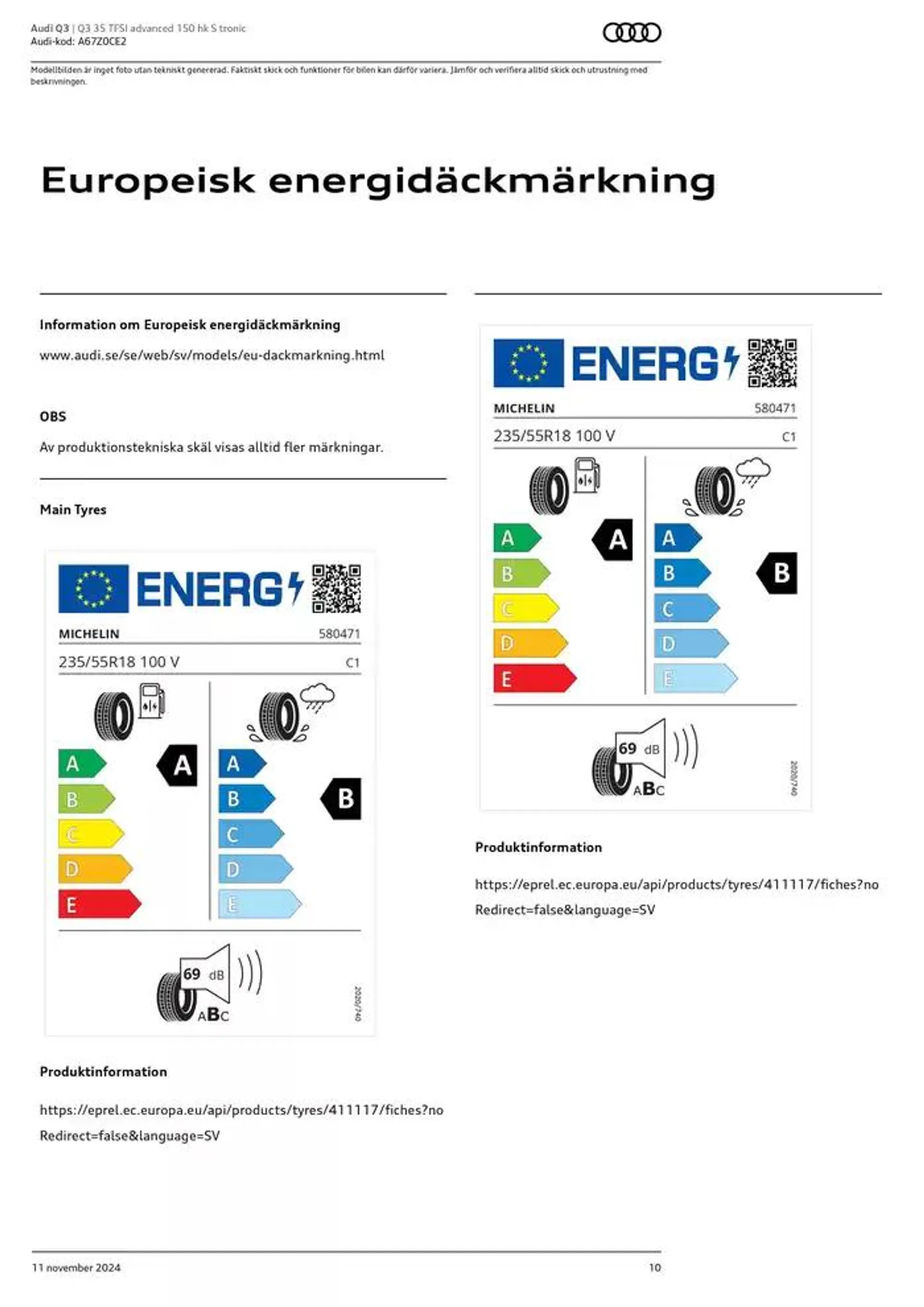 Audi Q3 från 11 november till 11 november 2025 - Reklamblad sidor 10