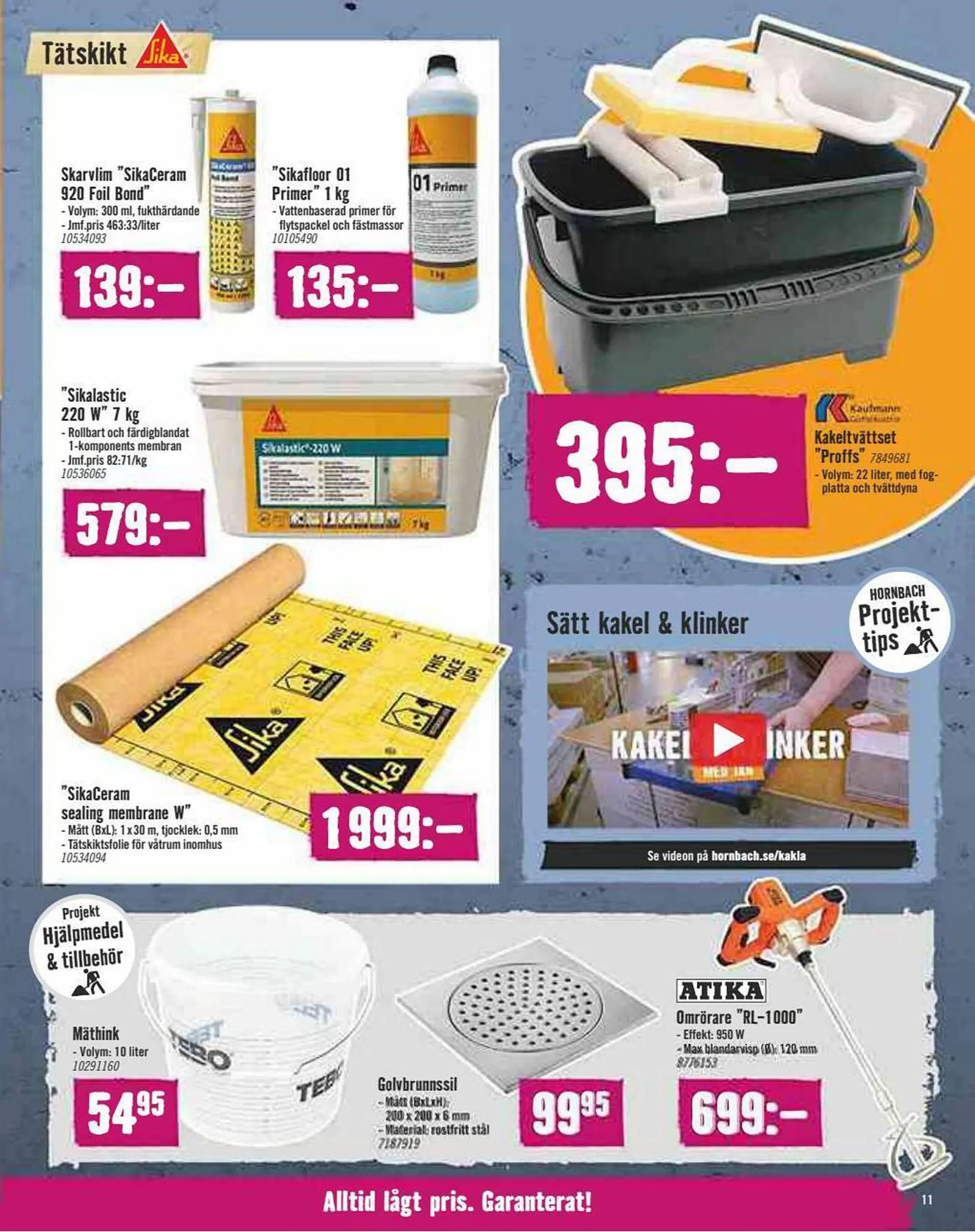 Hornbach reklamblad från 1 september till 27 september 2023 - Reklamblad sidor 11