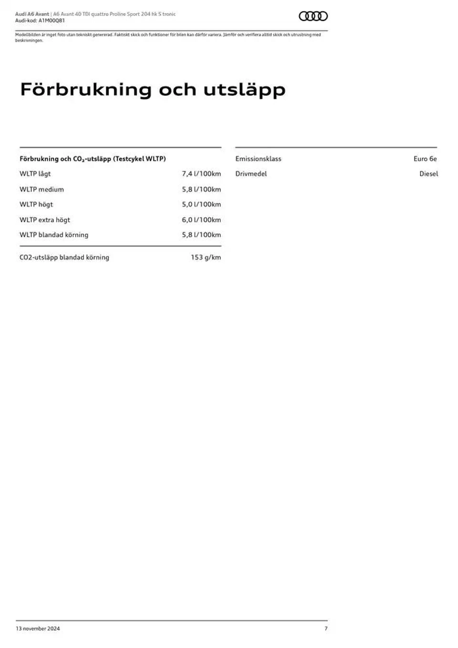 Audi A6 Avant från 13 november till 13 november 2025 - Reklamblad sidor 7