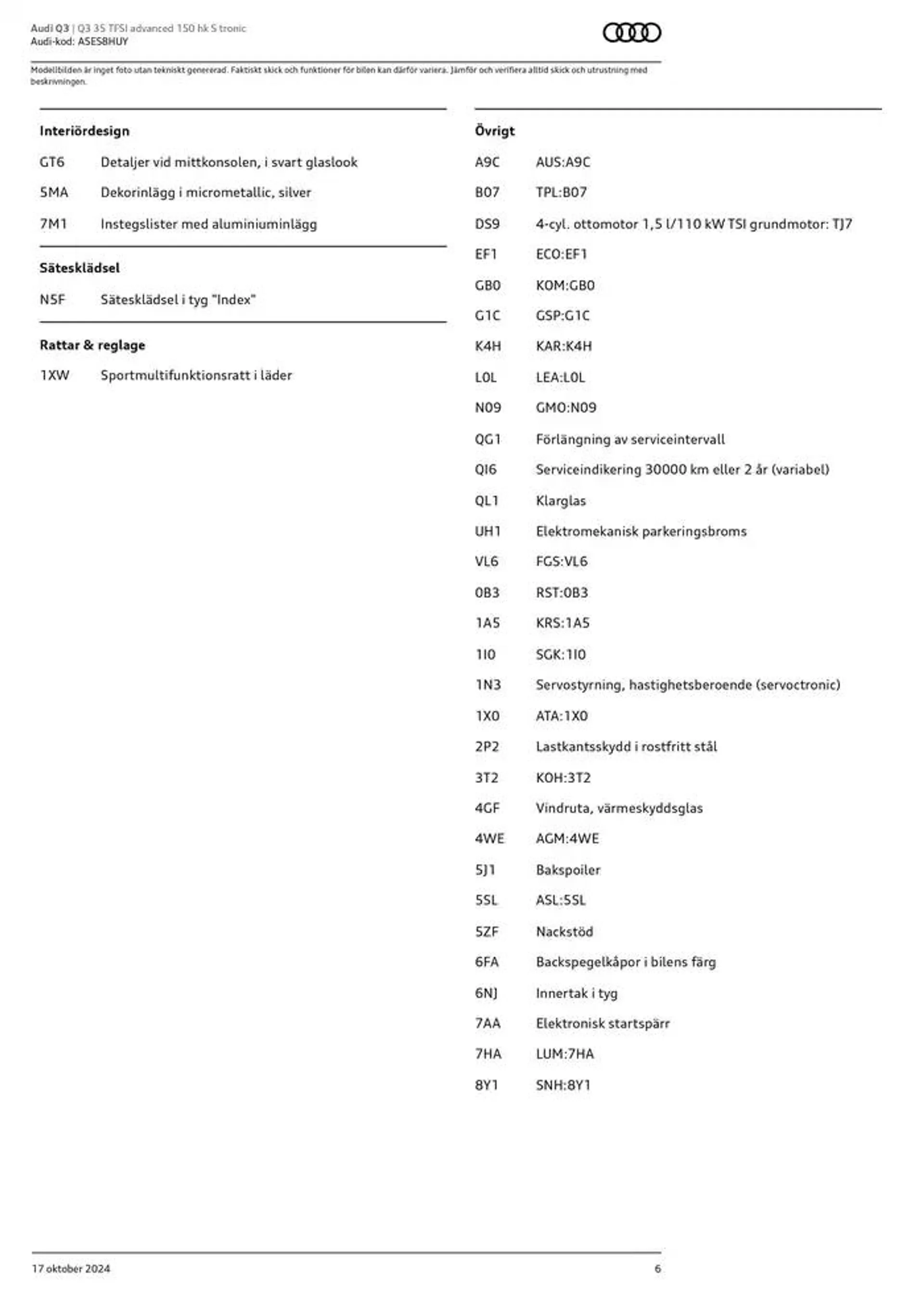 Audi Q3 från 17 oktober till 17 oktober 2025 - Reklamblad sidor 6