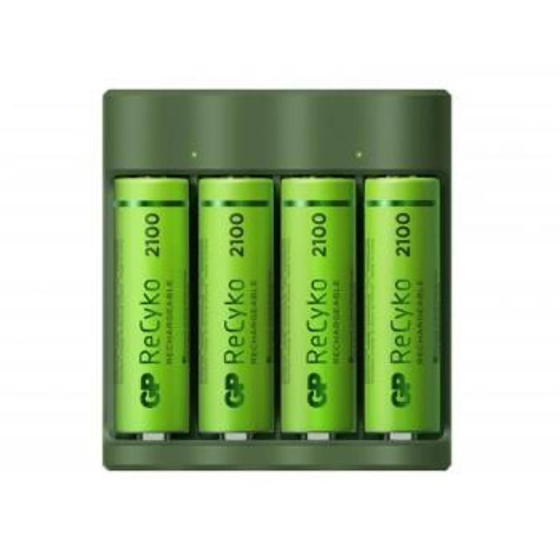 GP ReCyko Everyday Battery Charger, B421 (USB), incl. 4 x AA 2100 mAh Batteries