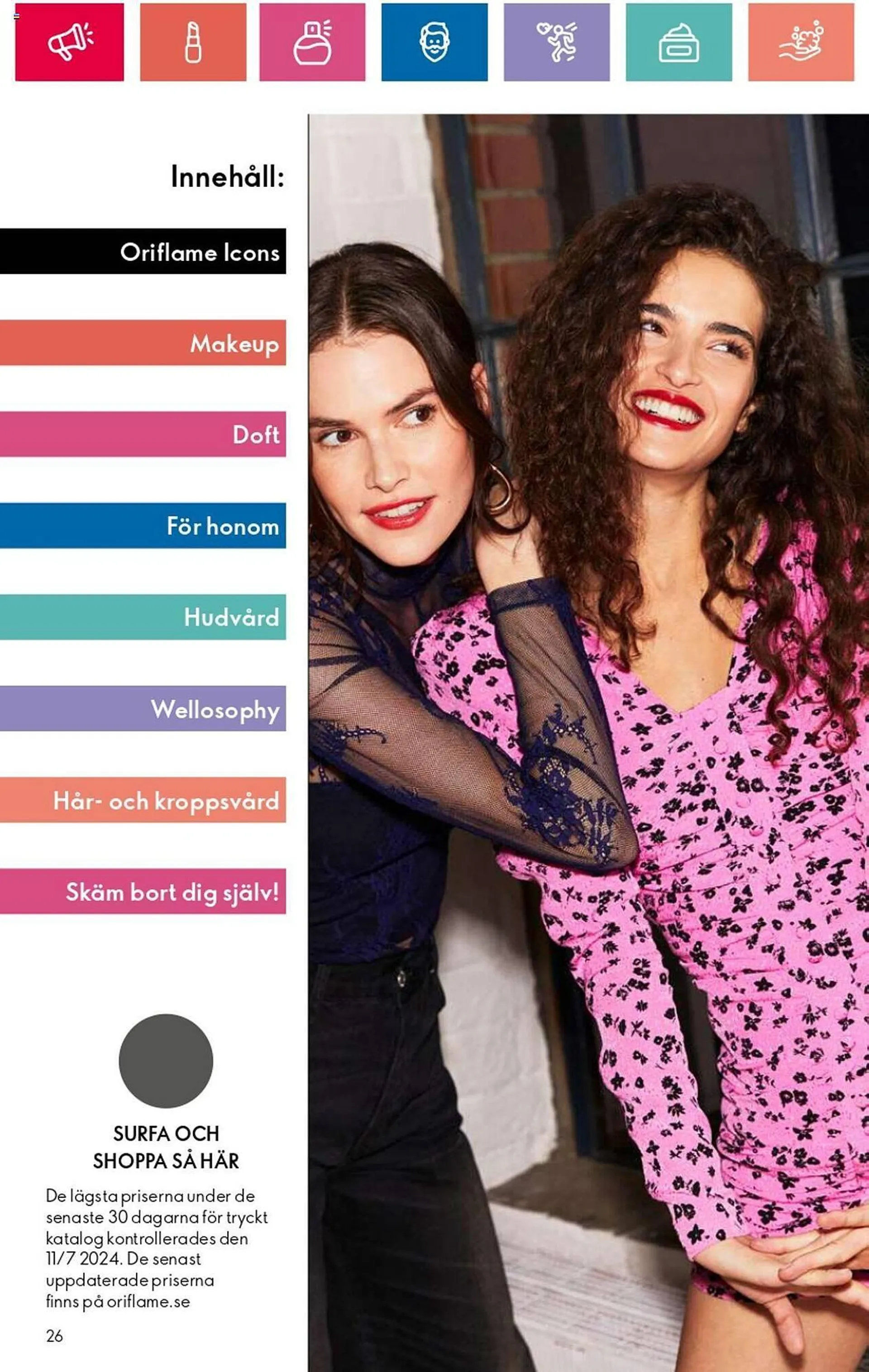 Oriflame reklamblad från 3 oktober till 23 oktober 2024 - Reklamblad sidor 26