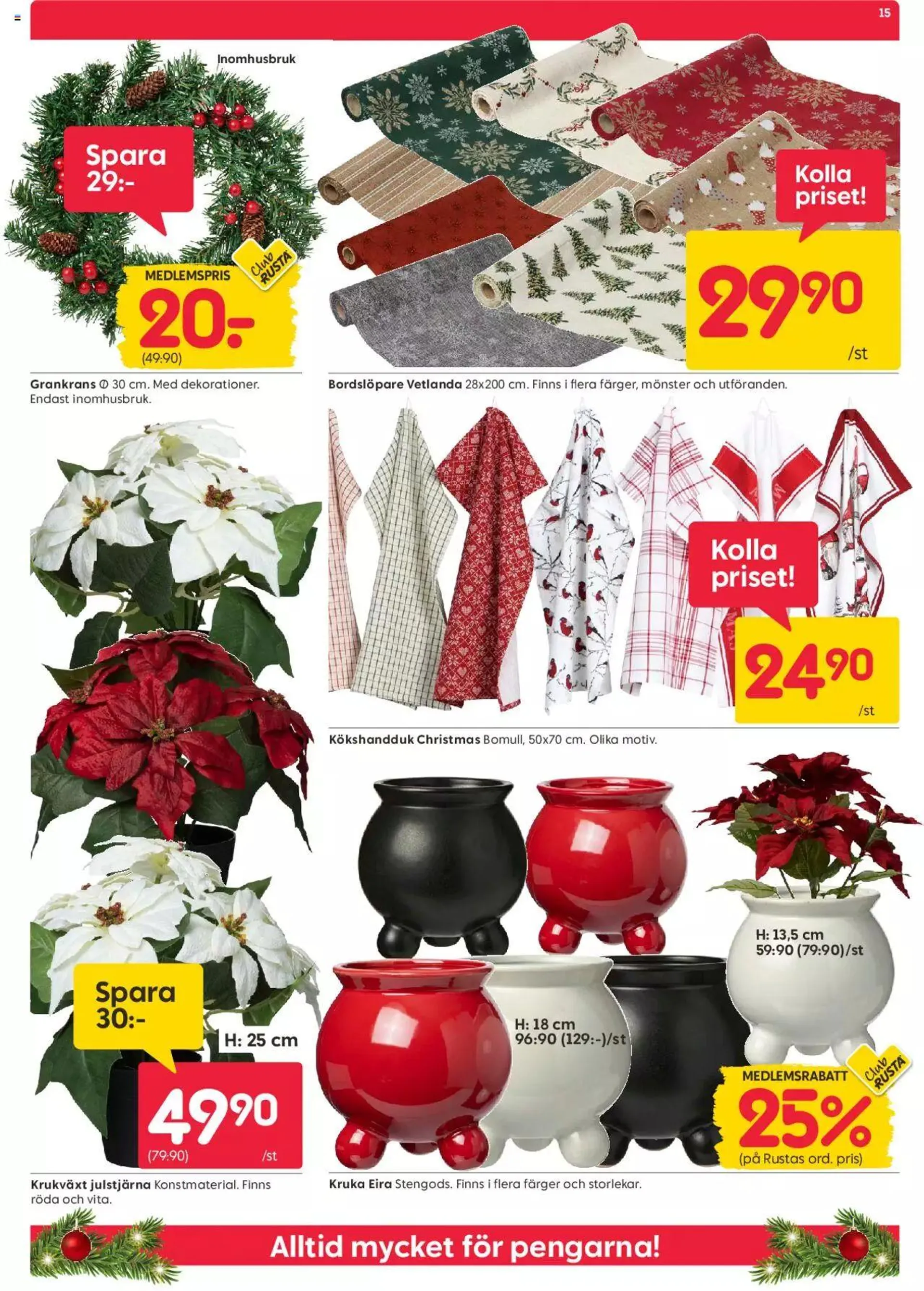 Rusta - erbjudanden från 13 november till 19 november 2023 - Reklamblad sidor 15