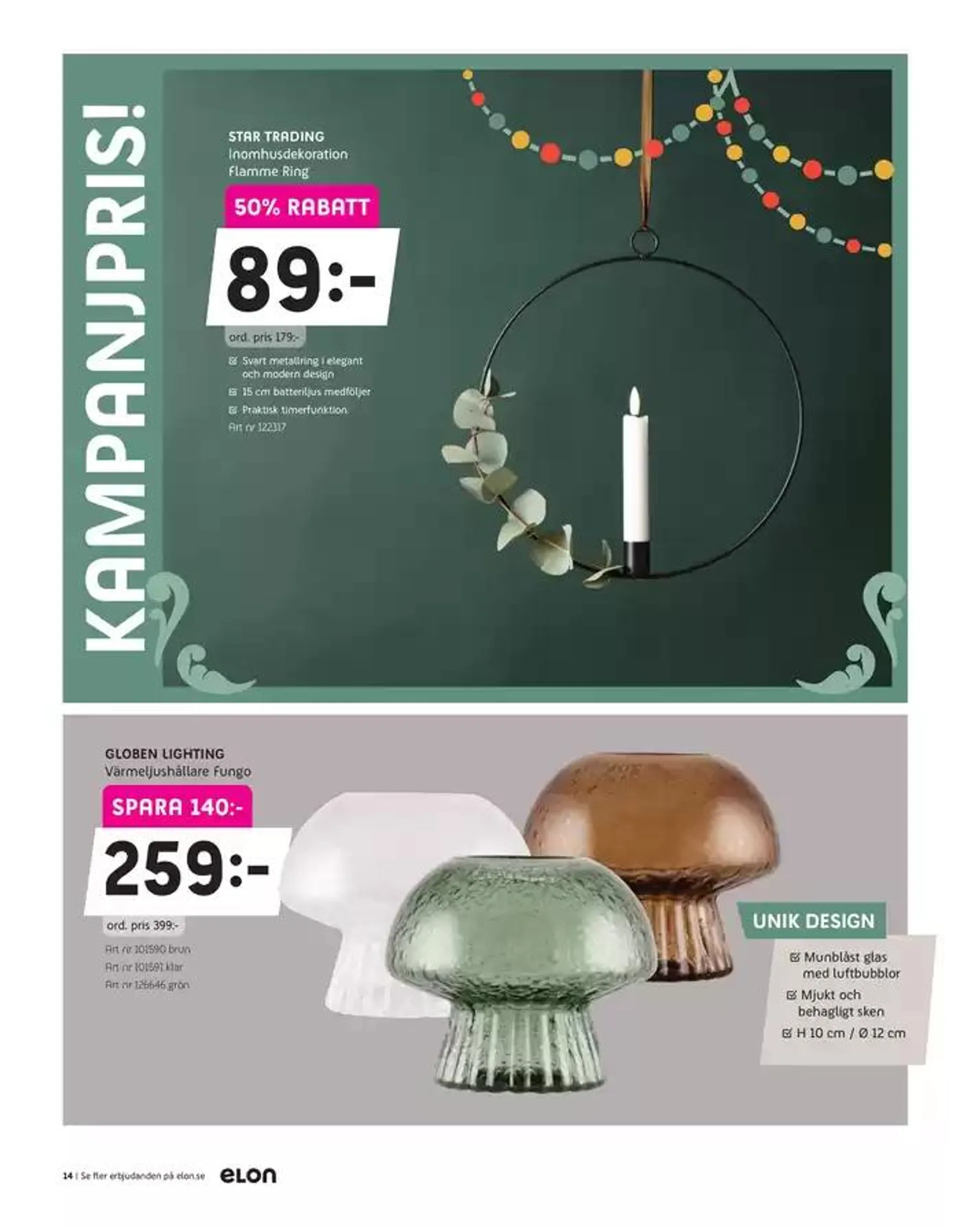 Bläddra i Elons kampanjblad! från 17 december till 22 december 2024 - Reklamblad sidor 14