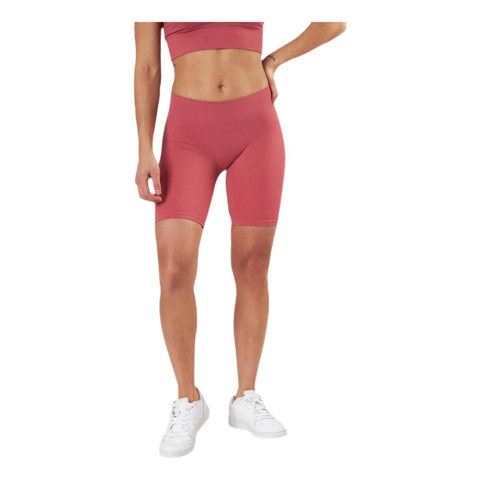 Vicky Rib Seamless Shorts Red