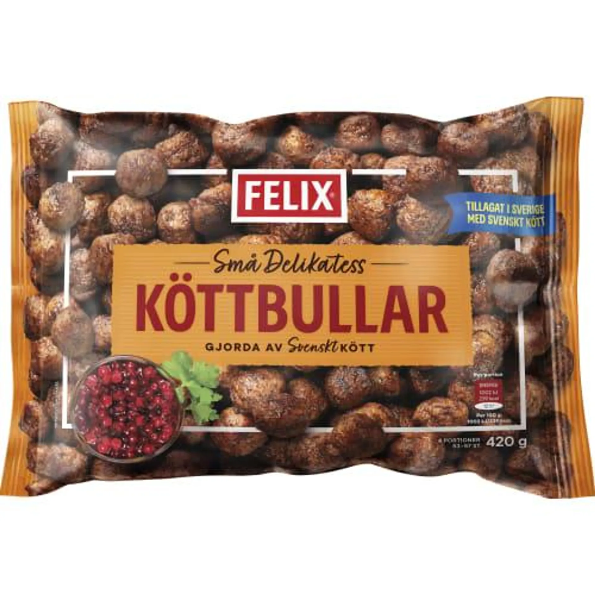 Köttbullar Små Delikatess Frysta