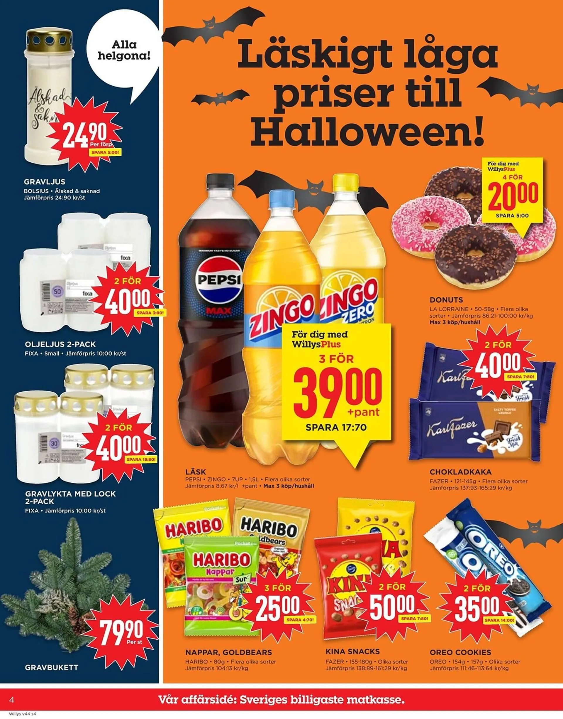 Willys reklamblad från 28 oktober till 3 november 2024 - Reklamblad sidor 4