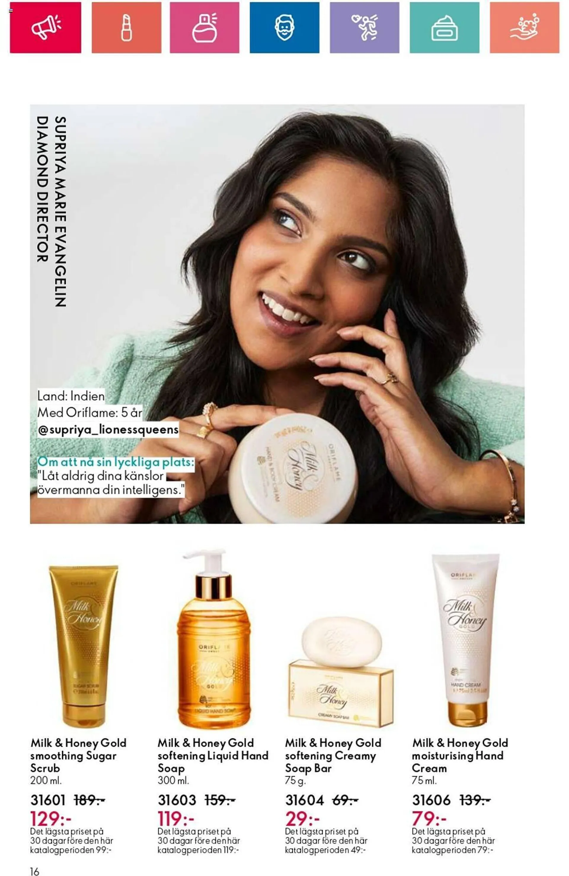 Oriflame reklamblad från 3 oktober till 23 oktober 2024 - Reklamblad sidor 16