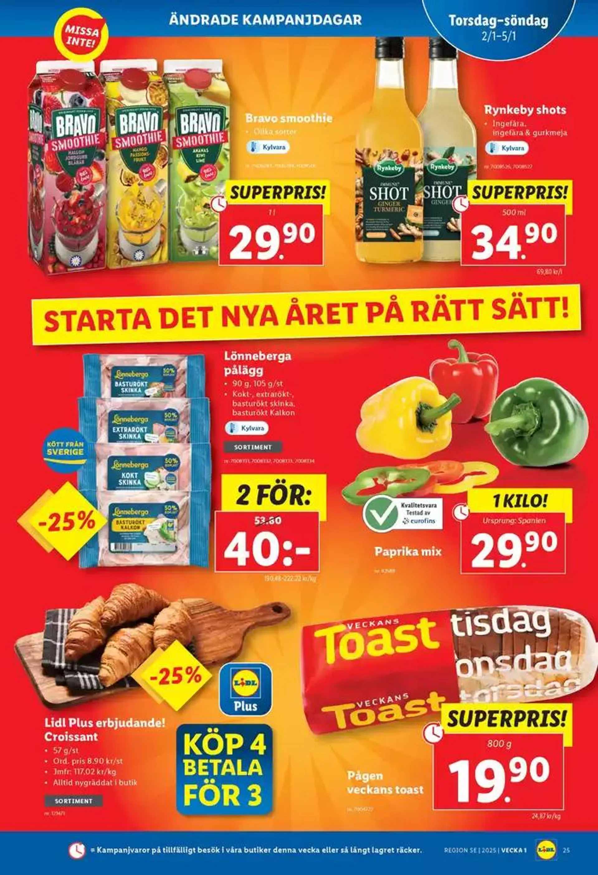 ERBJUDANDEN VECKA 1 från 26 december till 5 januari 2025 - Reklamblad sidor 26