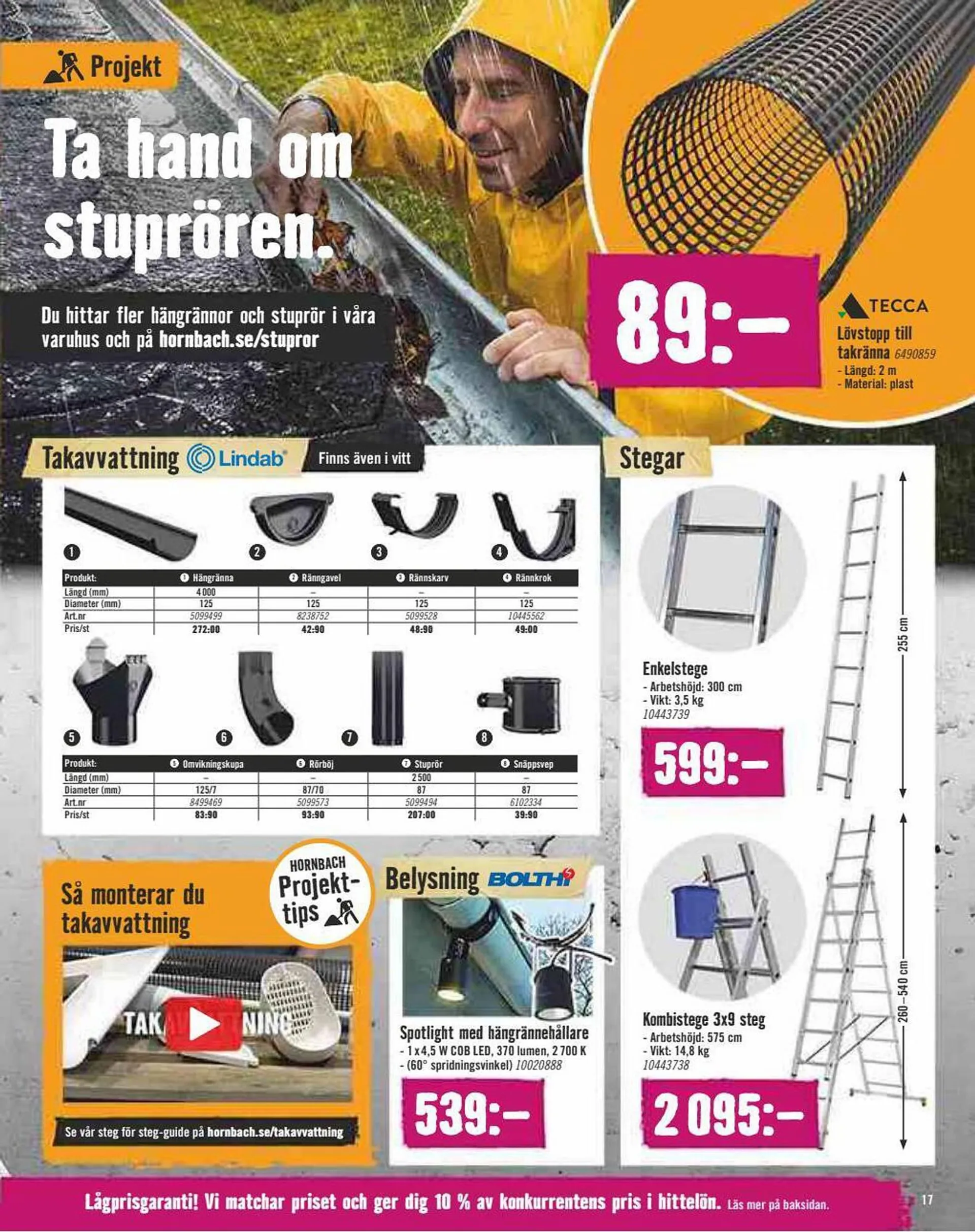 Hornbach reklamblad från 1 september till 27 september 2023 - Reklamblad sidor 17