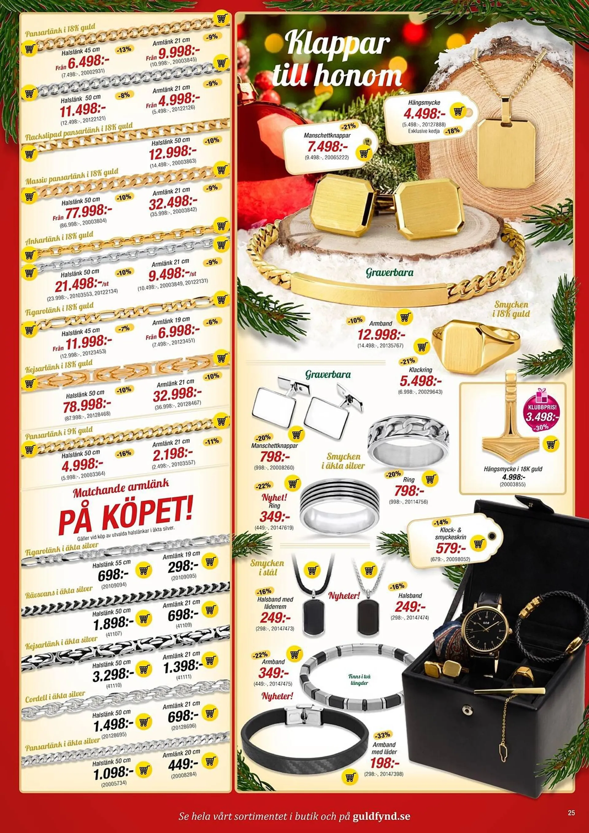 Guldfynd reklamblad från 20 november till 24 december 2023 - Reklamblad sidor 25