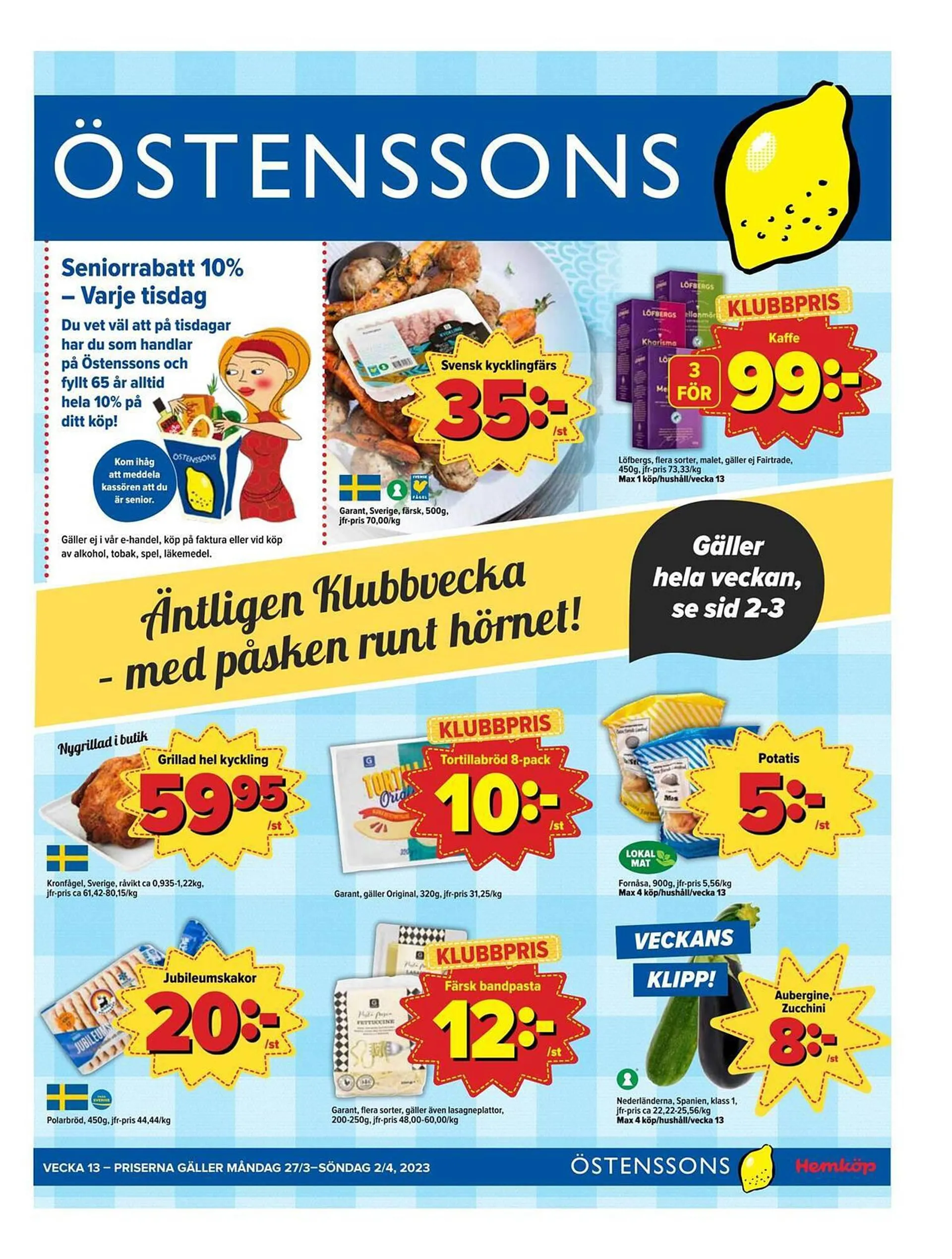 Östenssons reklamblad - 1