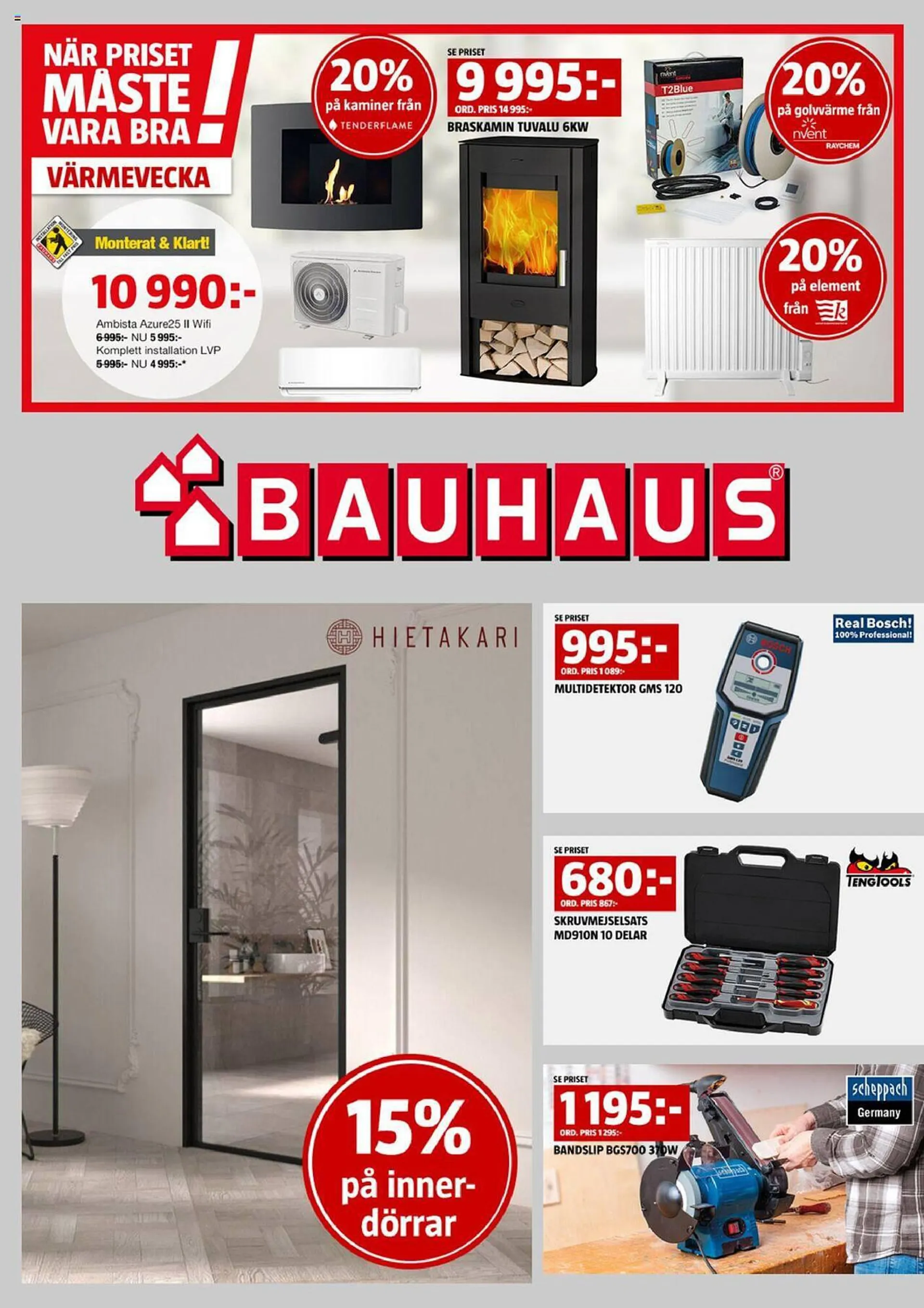 Bauhaus reklamblad - 12 februari 18 februari 2024