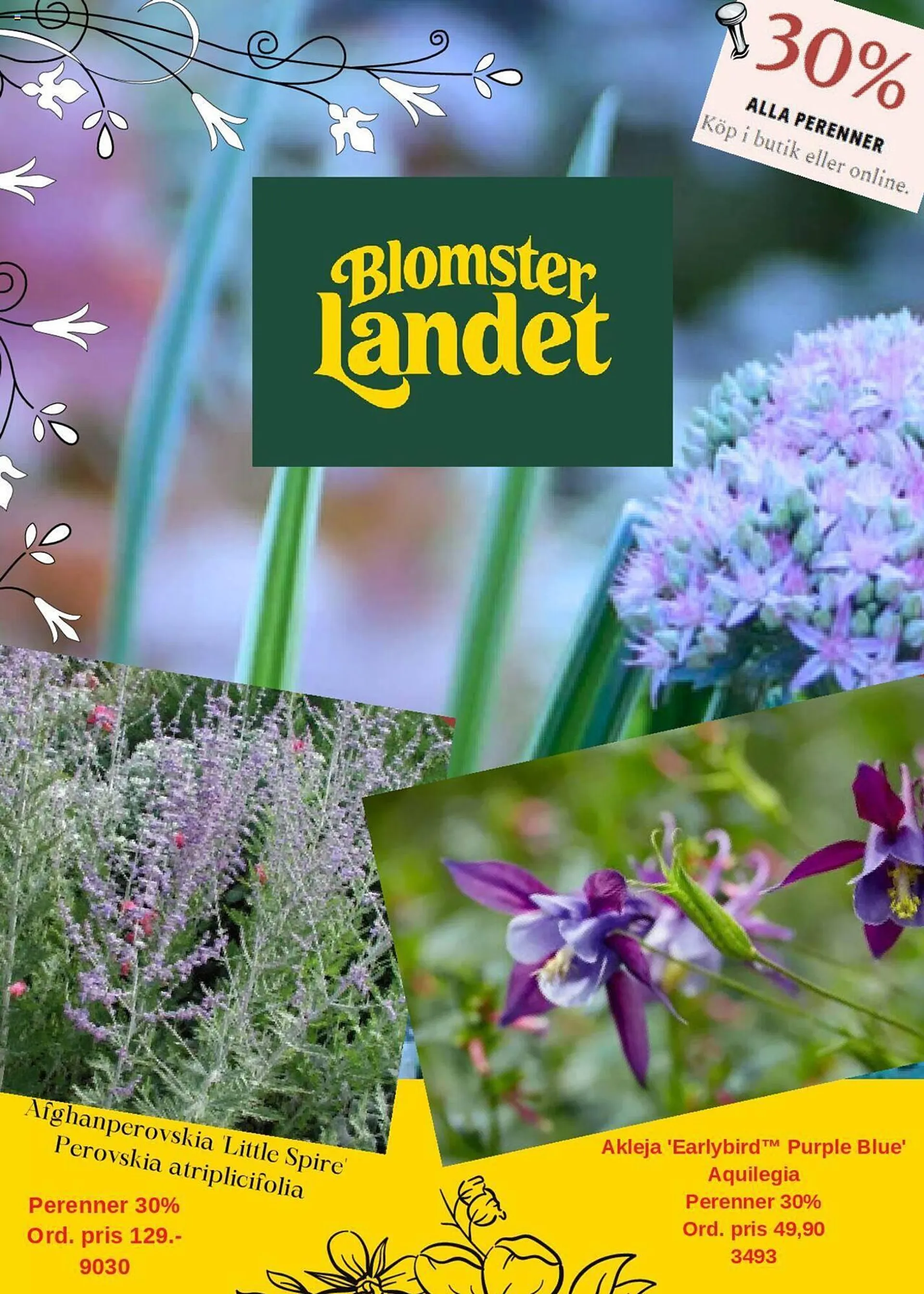 Blomsterlandet reklamblad - 1