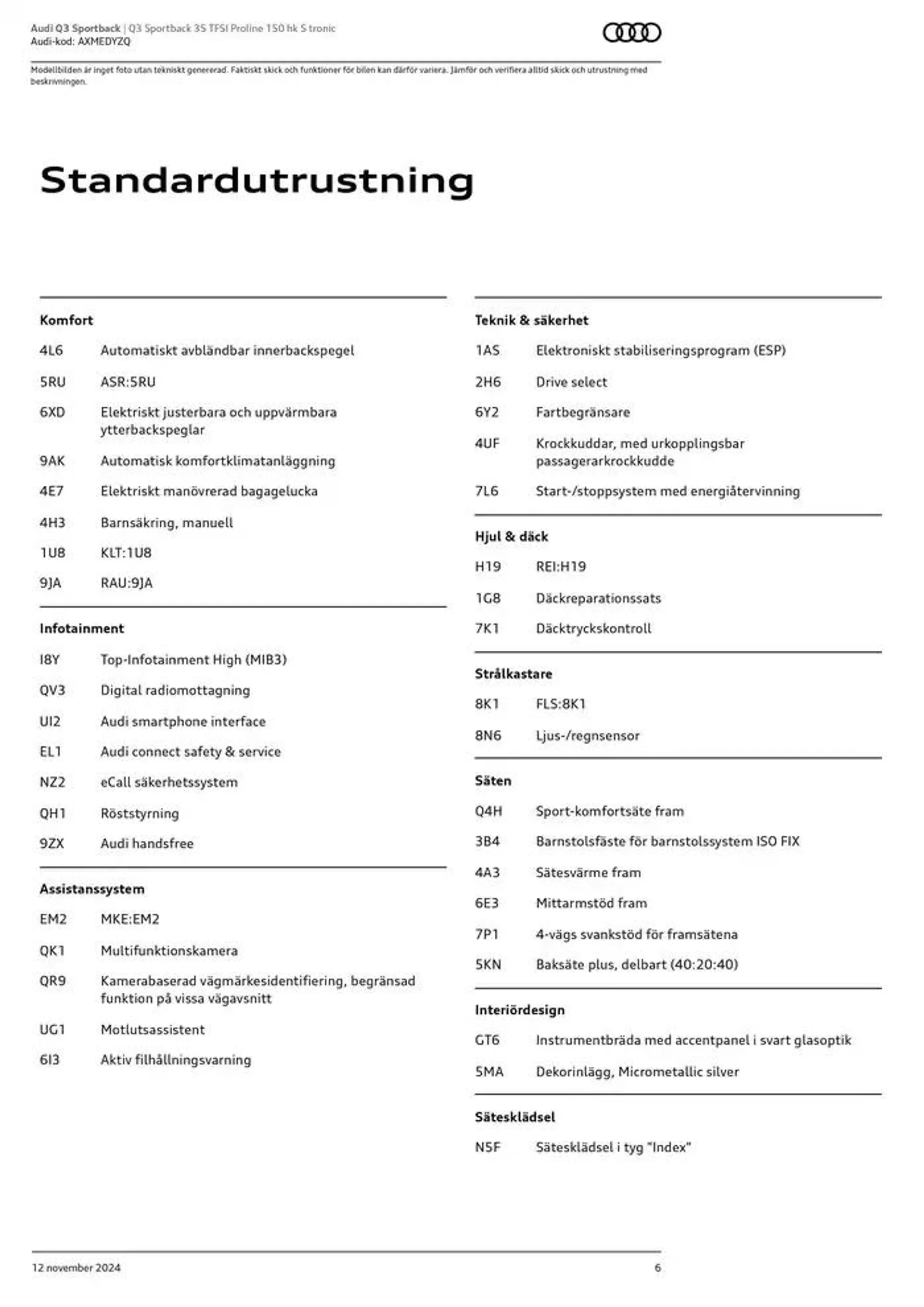 Audi Q3 Sportback från 12 november till 12 november 2025 - Reklamblad sidor 6