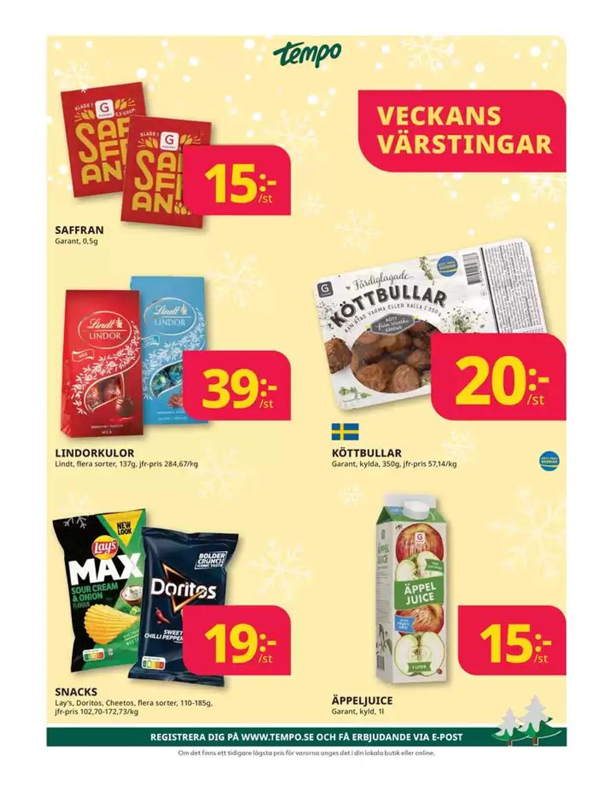 Veckans erbjudanden Tempo från 9 december till 23 december 2024 - Reklamblad sidor 4