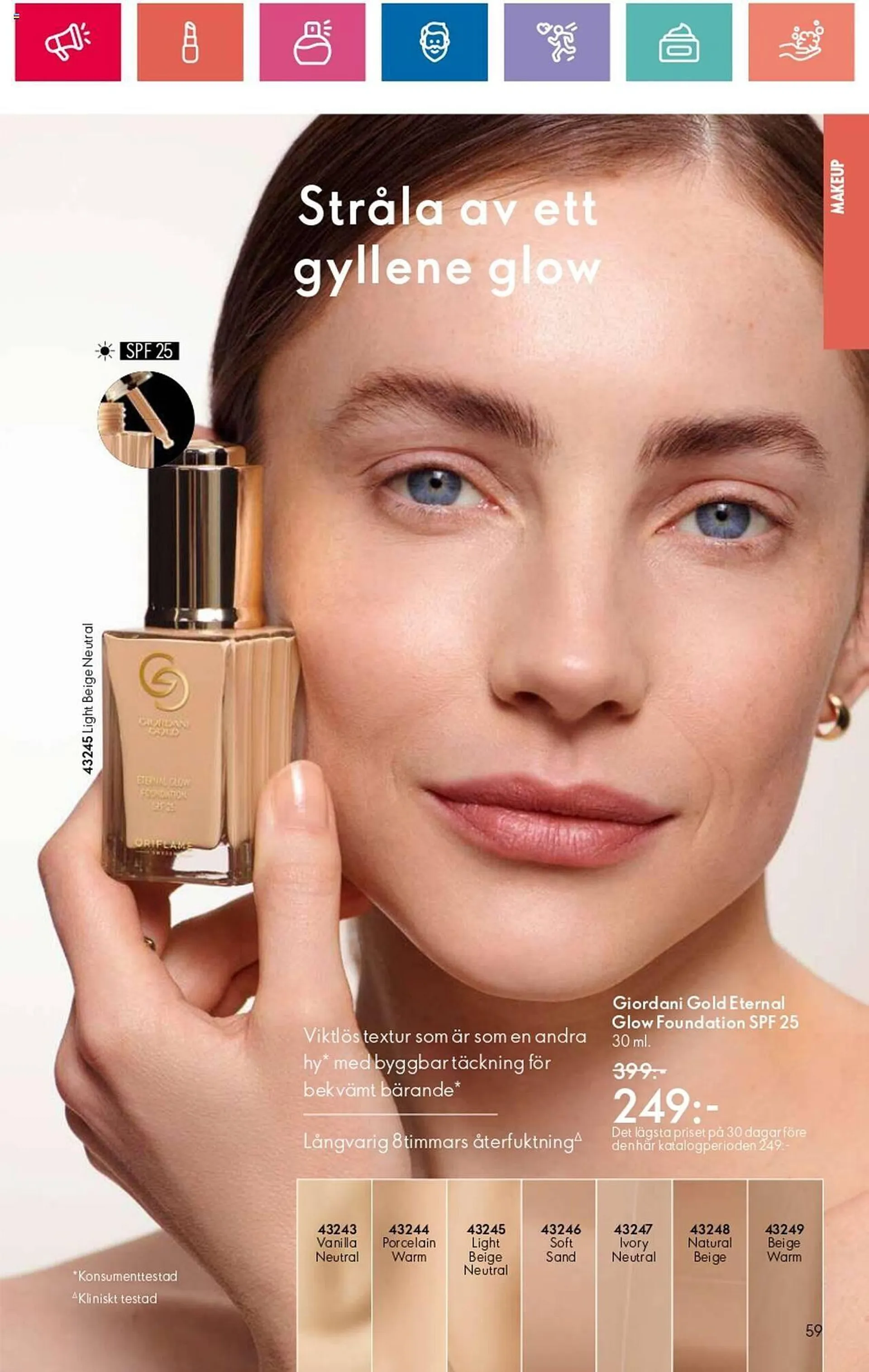 Oriflame reklamblad från 1 augusti till 21 augusti 2024 - Reklamblad sidor 59