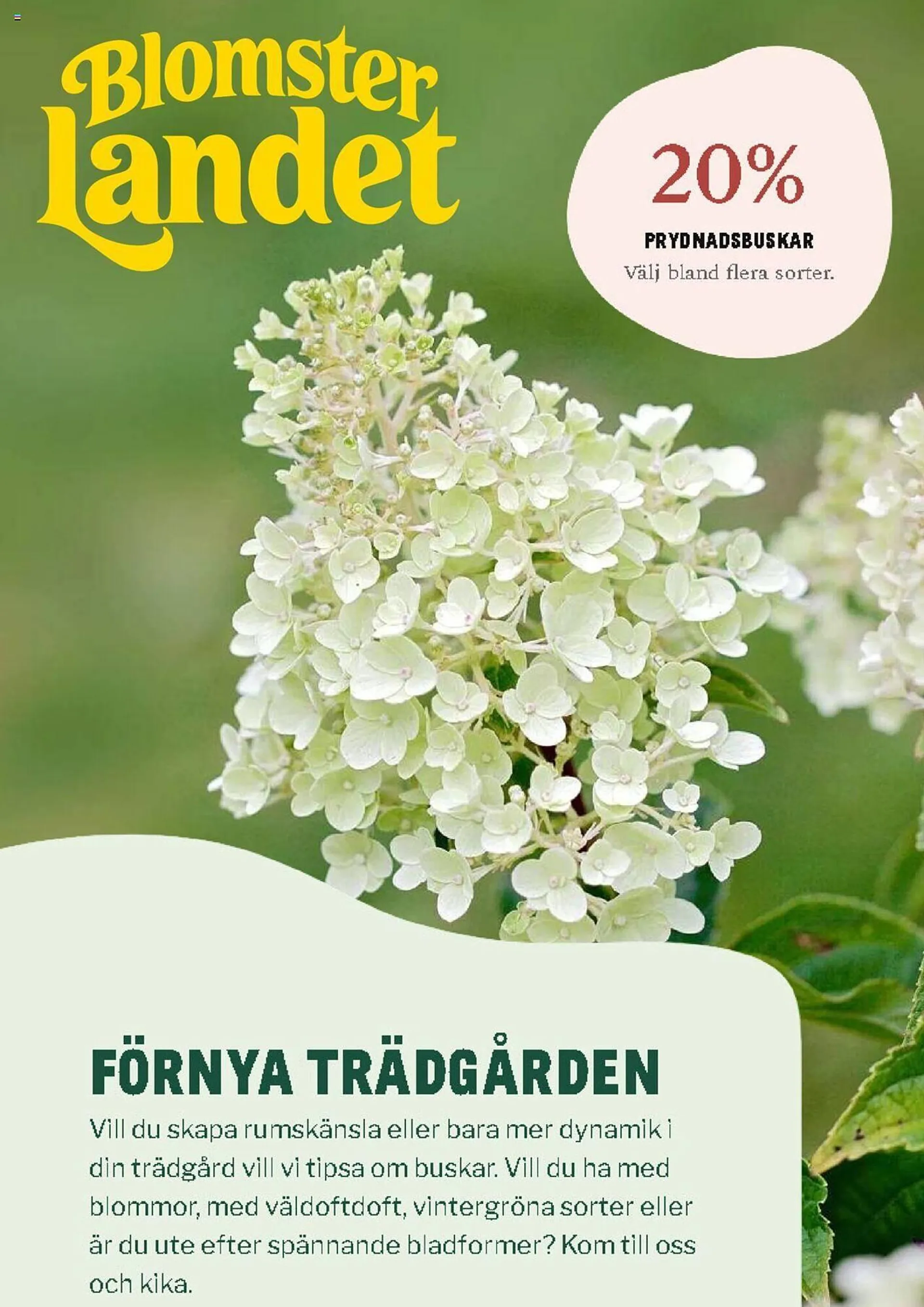 Blomsterlandet reklamblad - 1