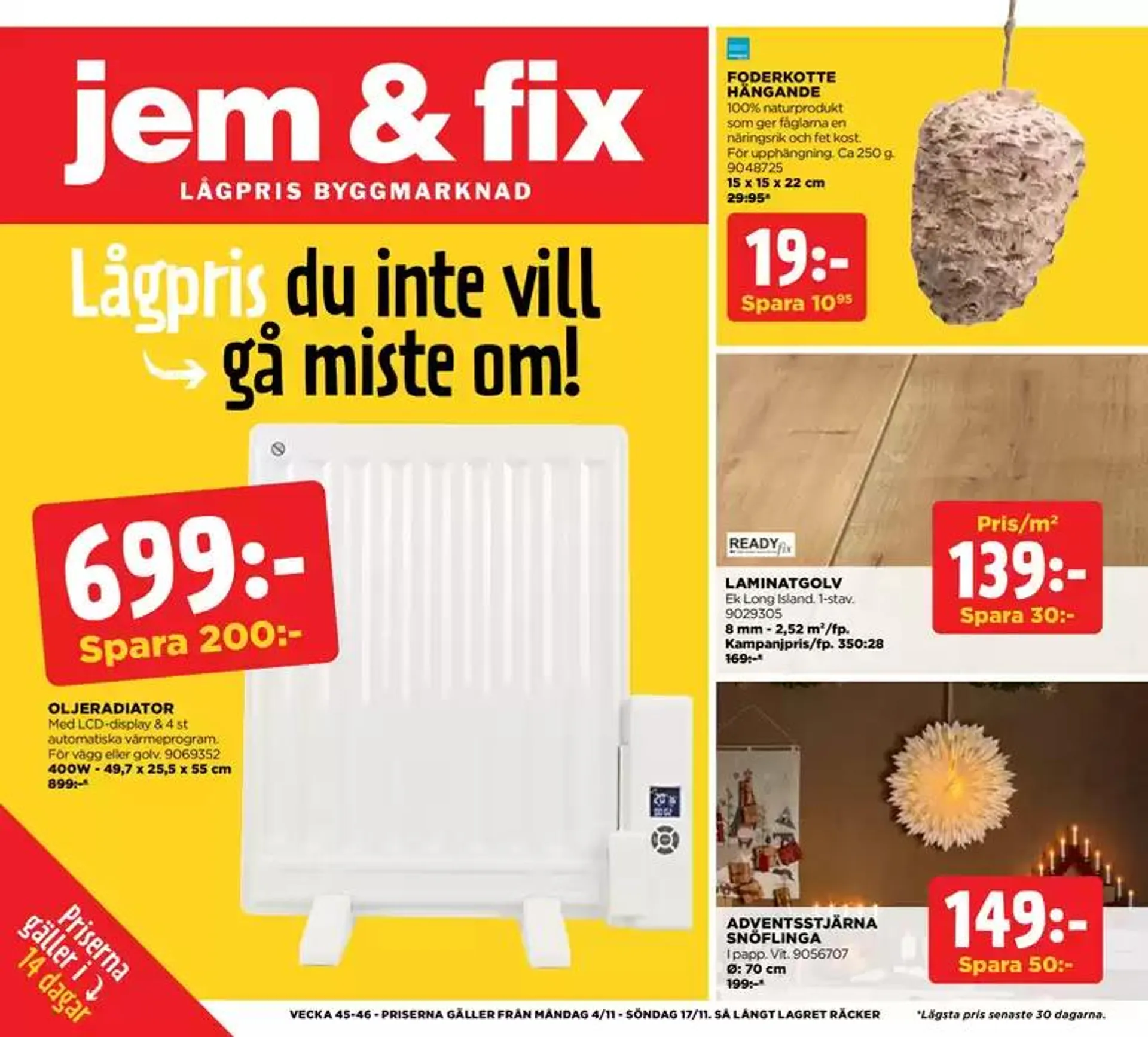 Jem&Fix reklamblad - 1