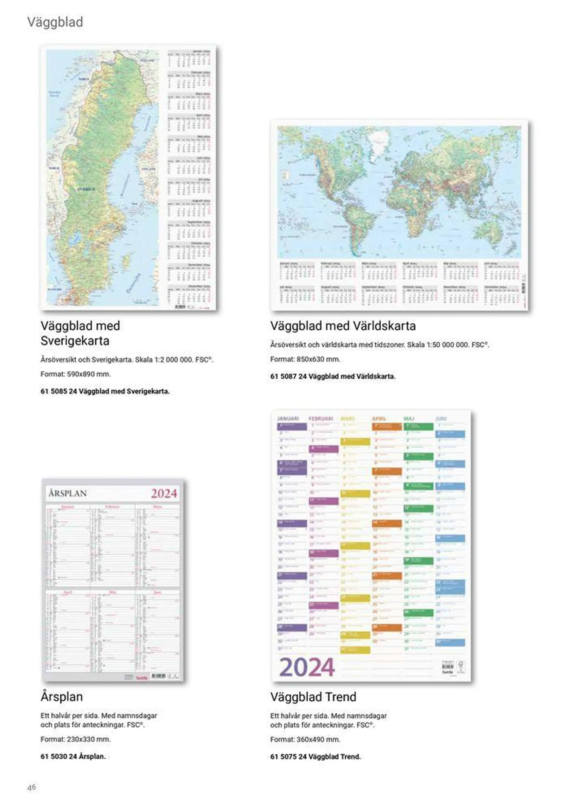 Kalendrar 2024  från 8 februari till 31 december 2024 - Reklamblad sidor 46