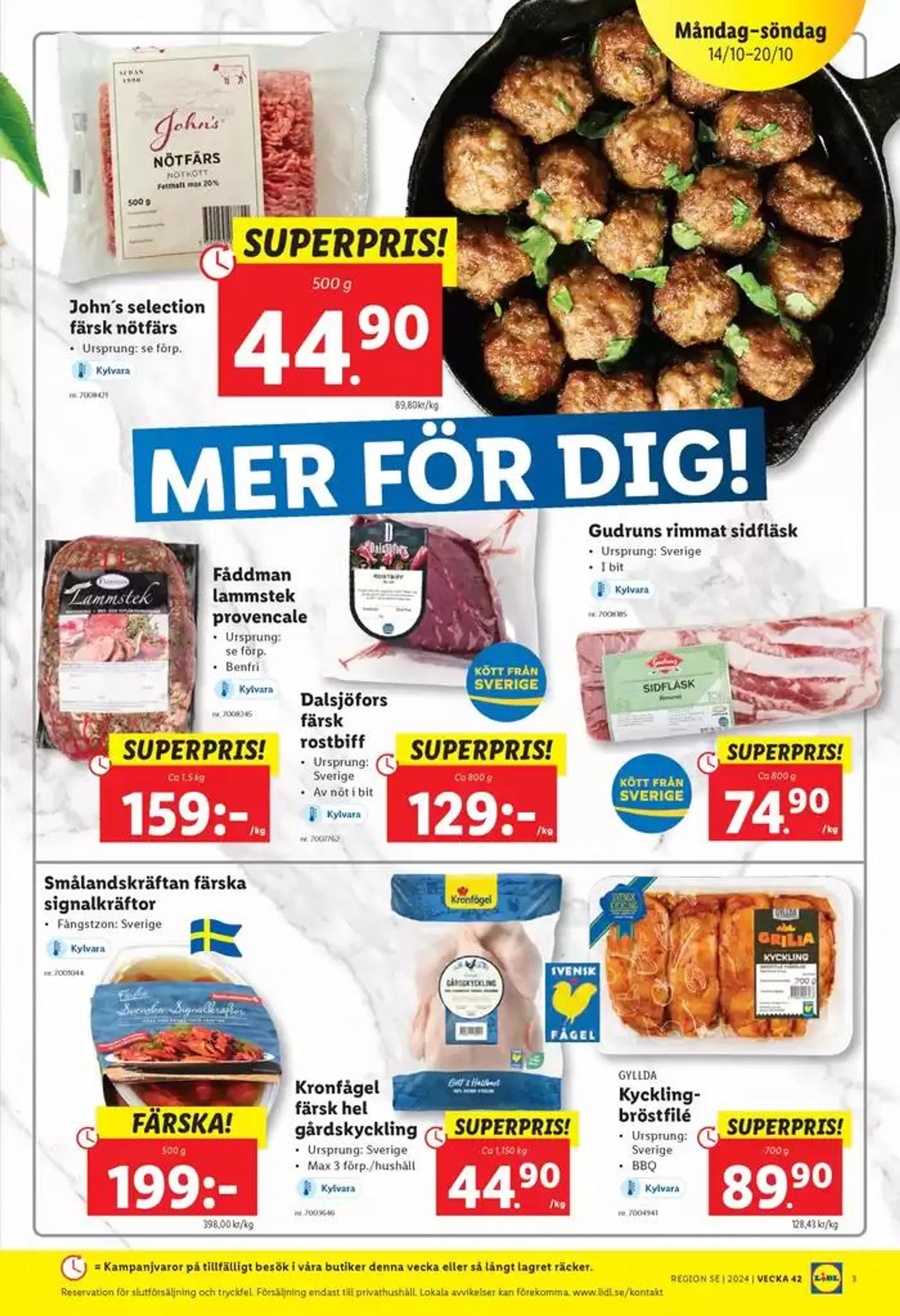 ERBJUDANDEN VECKA 42 från 14 oktober till 20 oktober 2024 - Reklamblad sidor 3