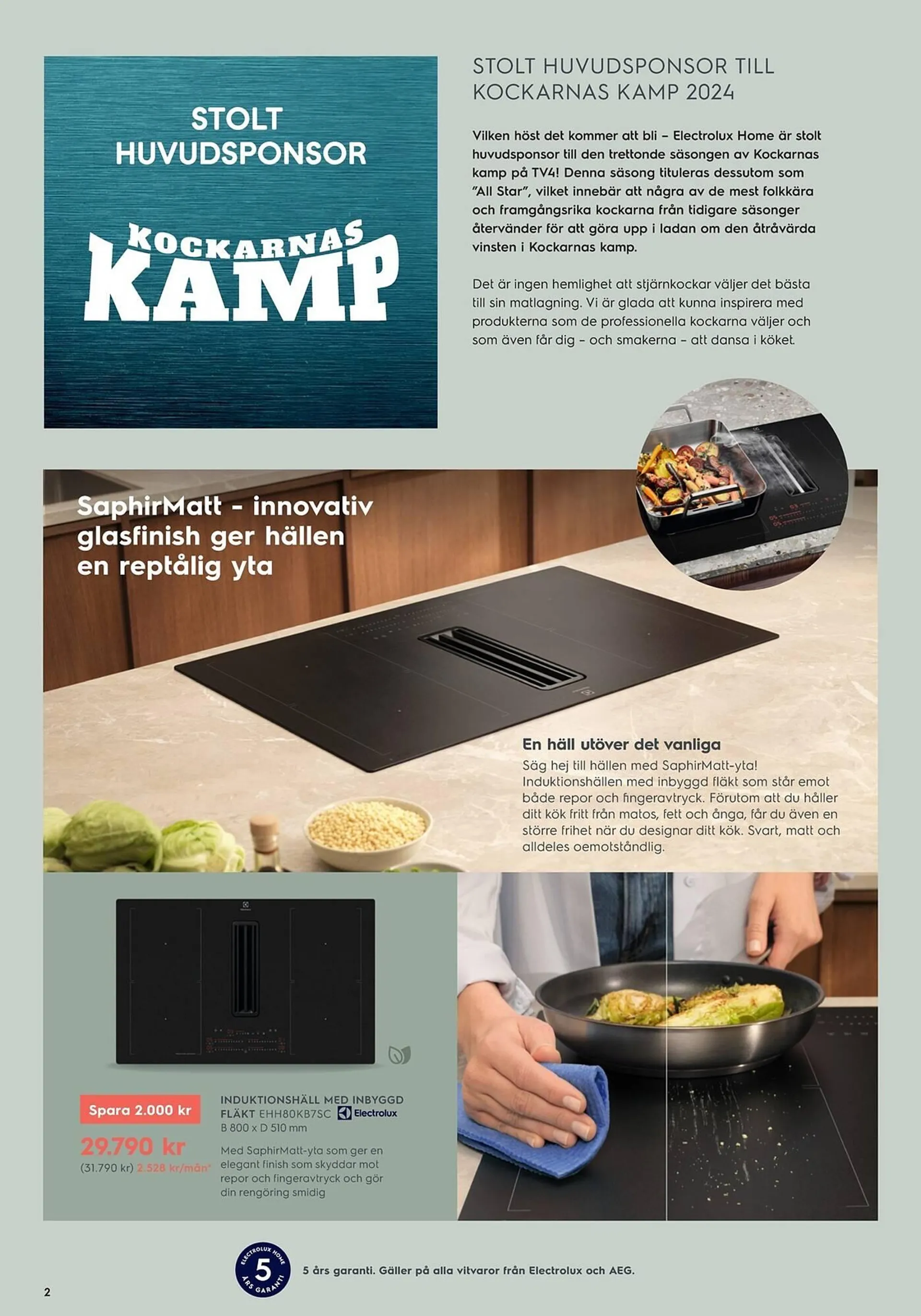 Electrolux Home reklamblad från 23 september till 13 oktober 2024 - Reklamblad sidor 2